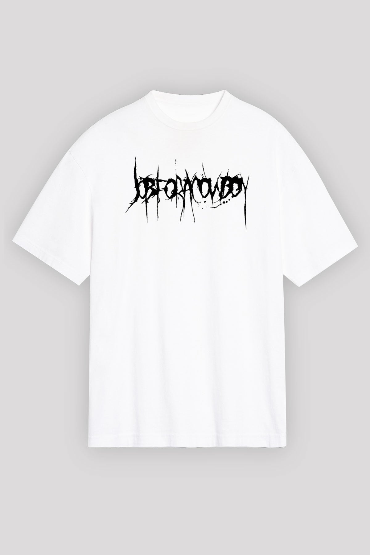Job for a Cowboy Beyaz Unisex Oversize Tişört T-Shirt