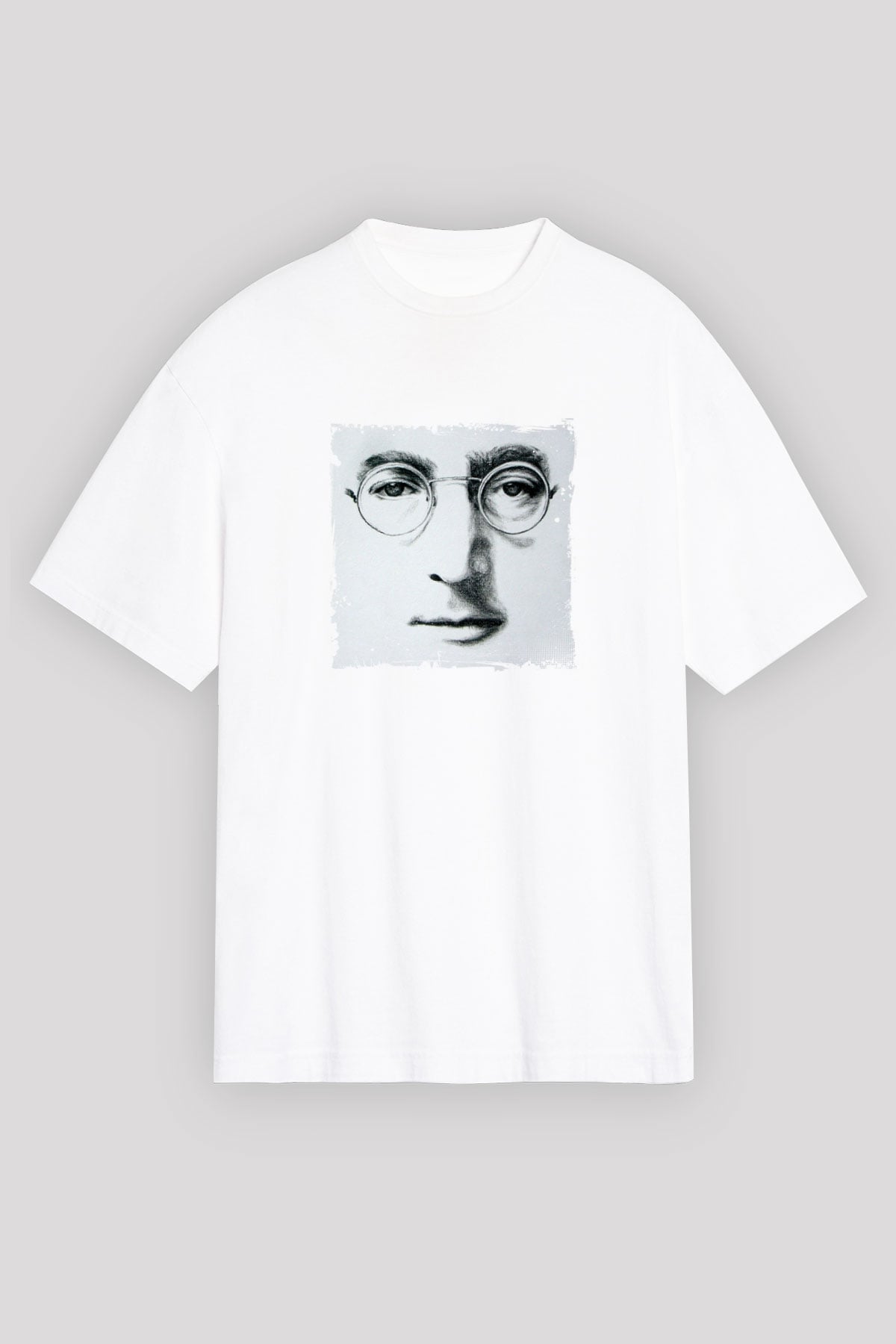 John Lennon Unisex Baskılı Beyaz Tişört