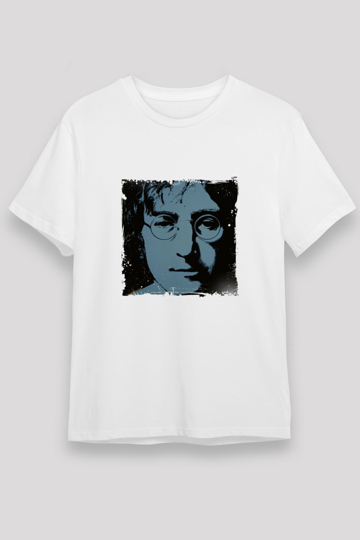 John Lennon Unisex Baskılı Beyaz Tişört