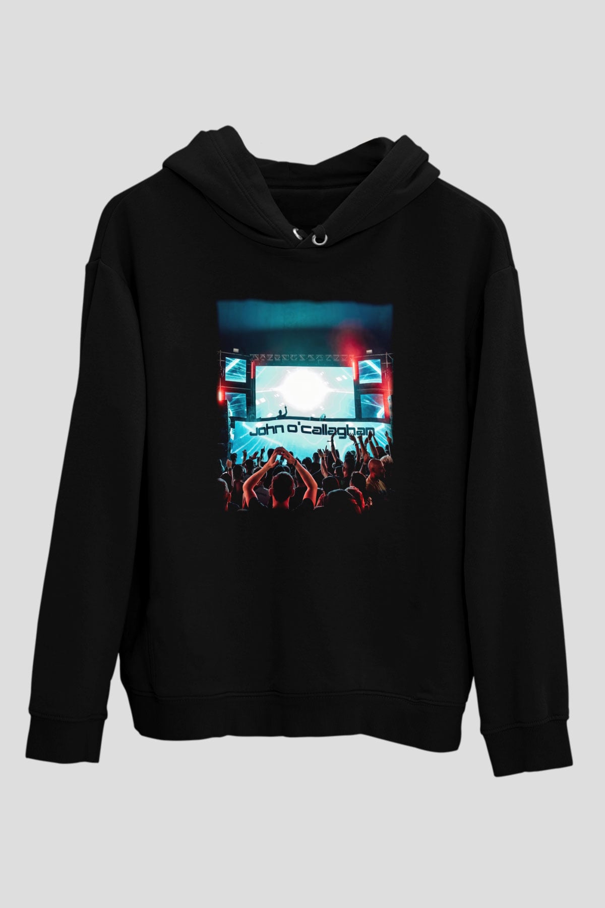 John O'callaghan Siyah Unisex Kapüşonlu Sweatshirt