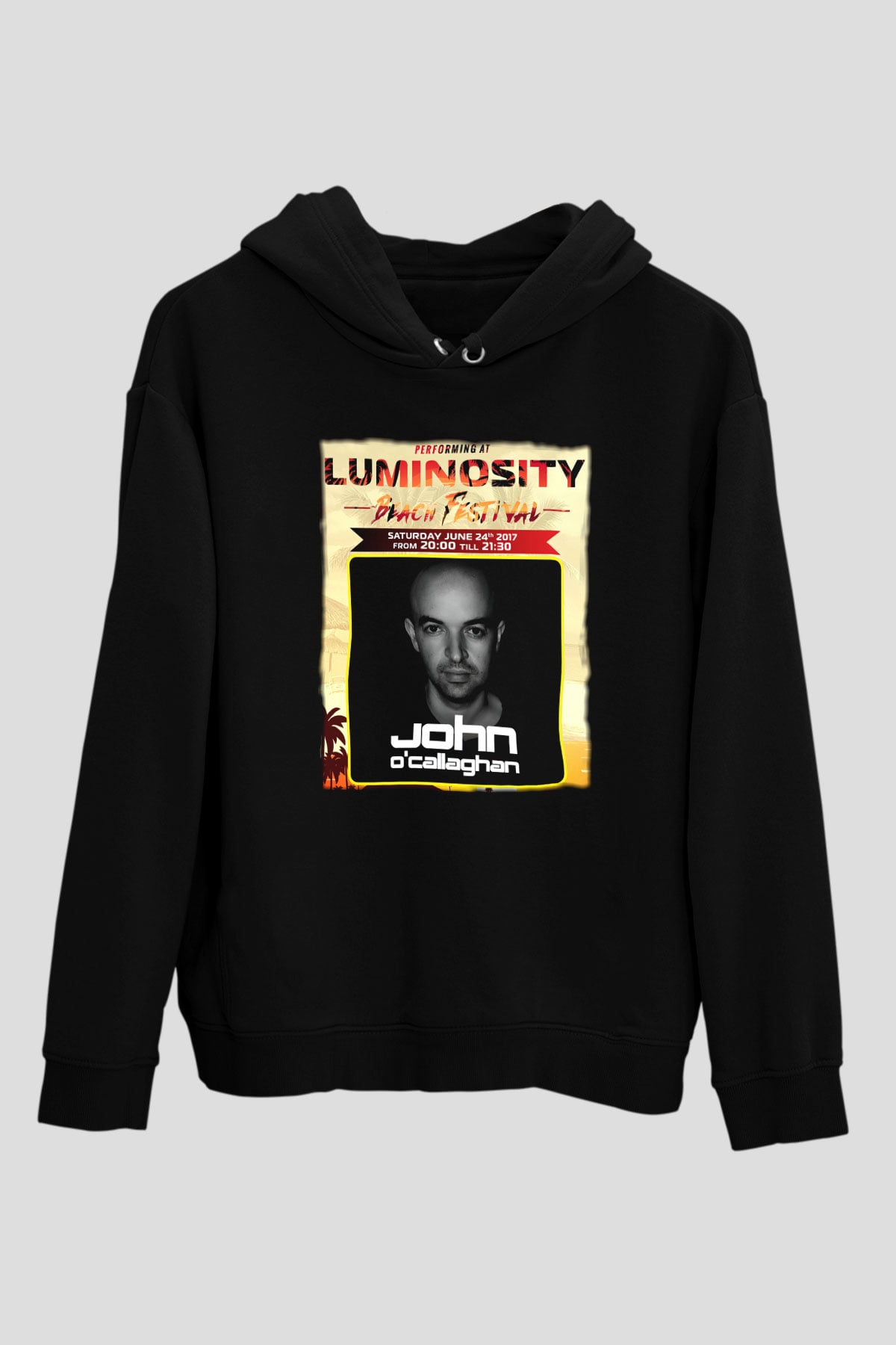 John O'callaghan Siyah Unisex Kapüşonlu Sweatshirt