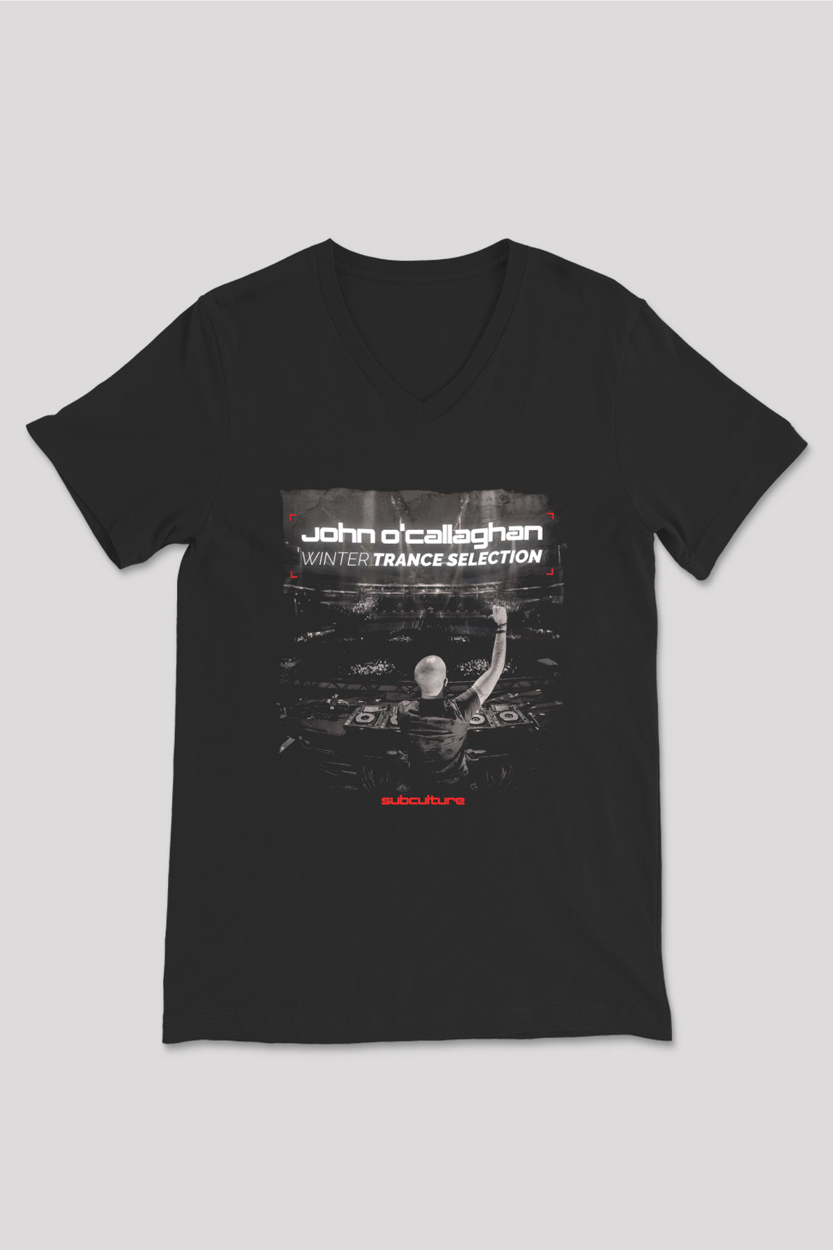 John O'callaghan Siyah Unisex V Yaka Tişört