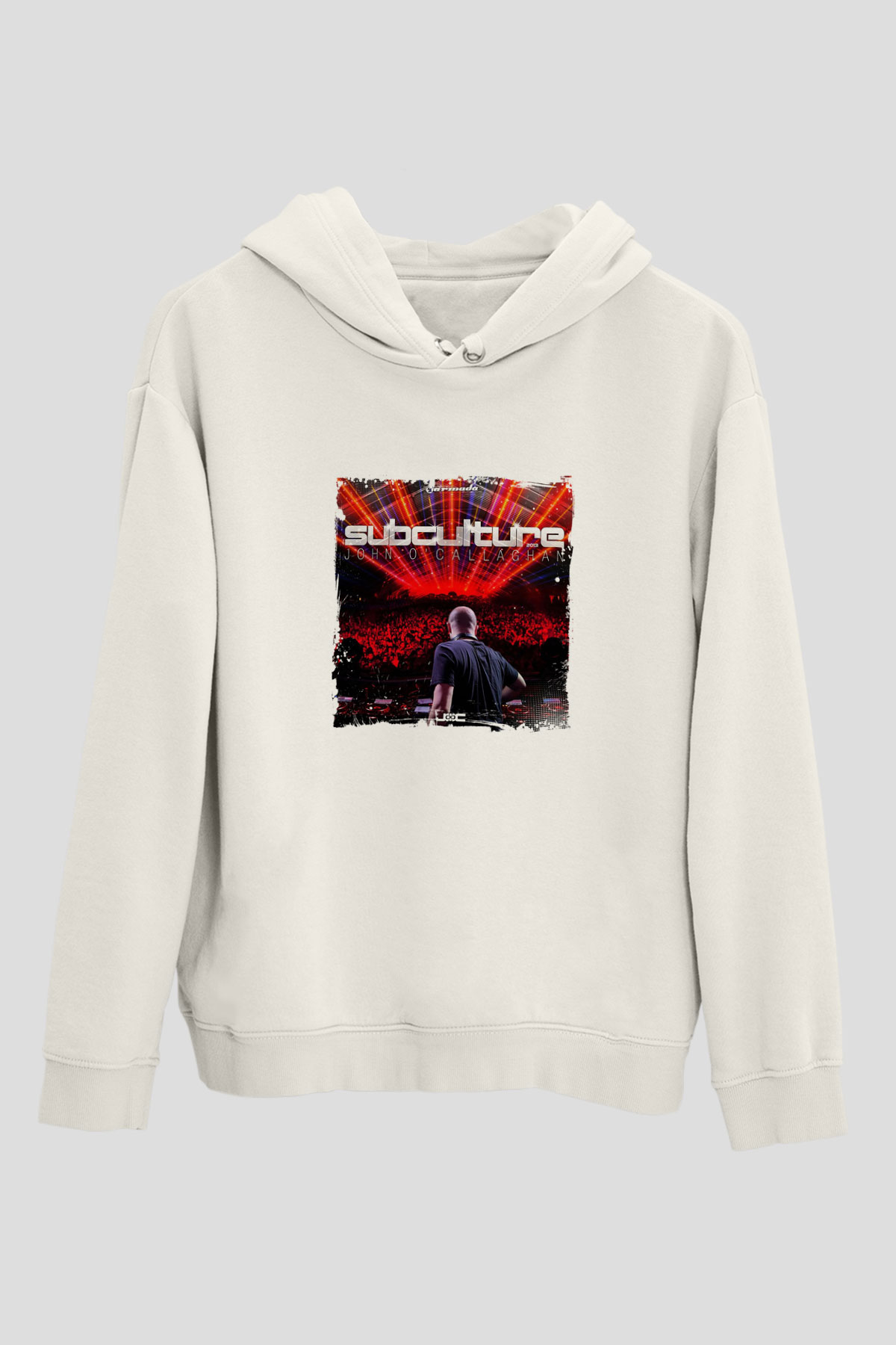 John O'callaghanBaskılı Beyaz Hoodie