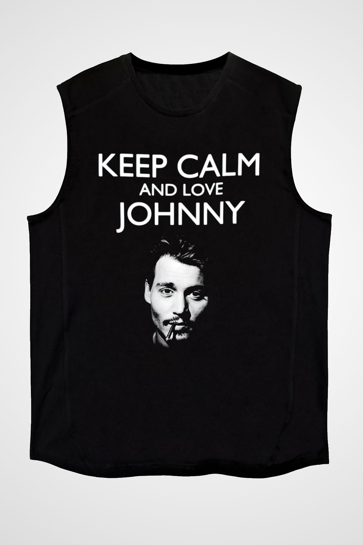 Johnny Depp Siyah Unisex Kolsuz Tişört