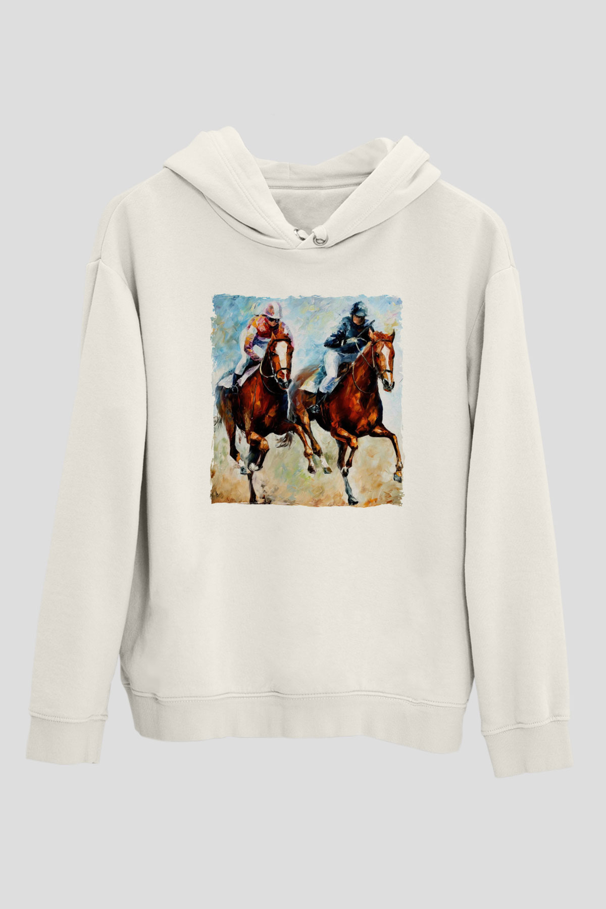 Jokey Beyaz Unisex Kapüşonlu Sweatshirt