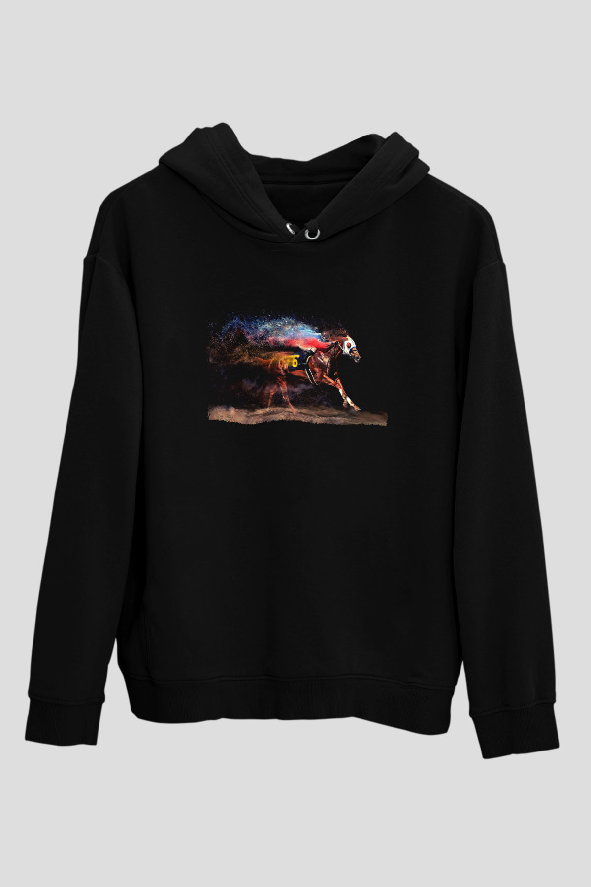 Jokey Siyah Unisex Kapüşonlu Sweatshirt
