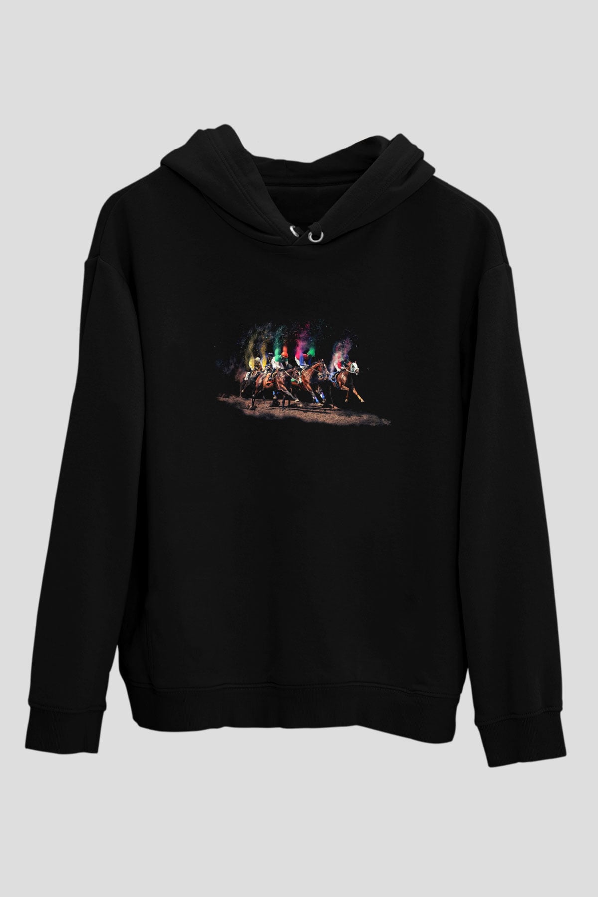 Jokey Siyah Unisex Kapüşonlu Sweatshirt