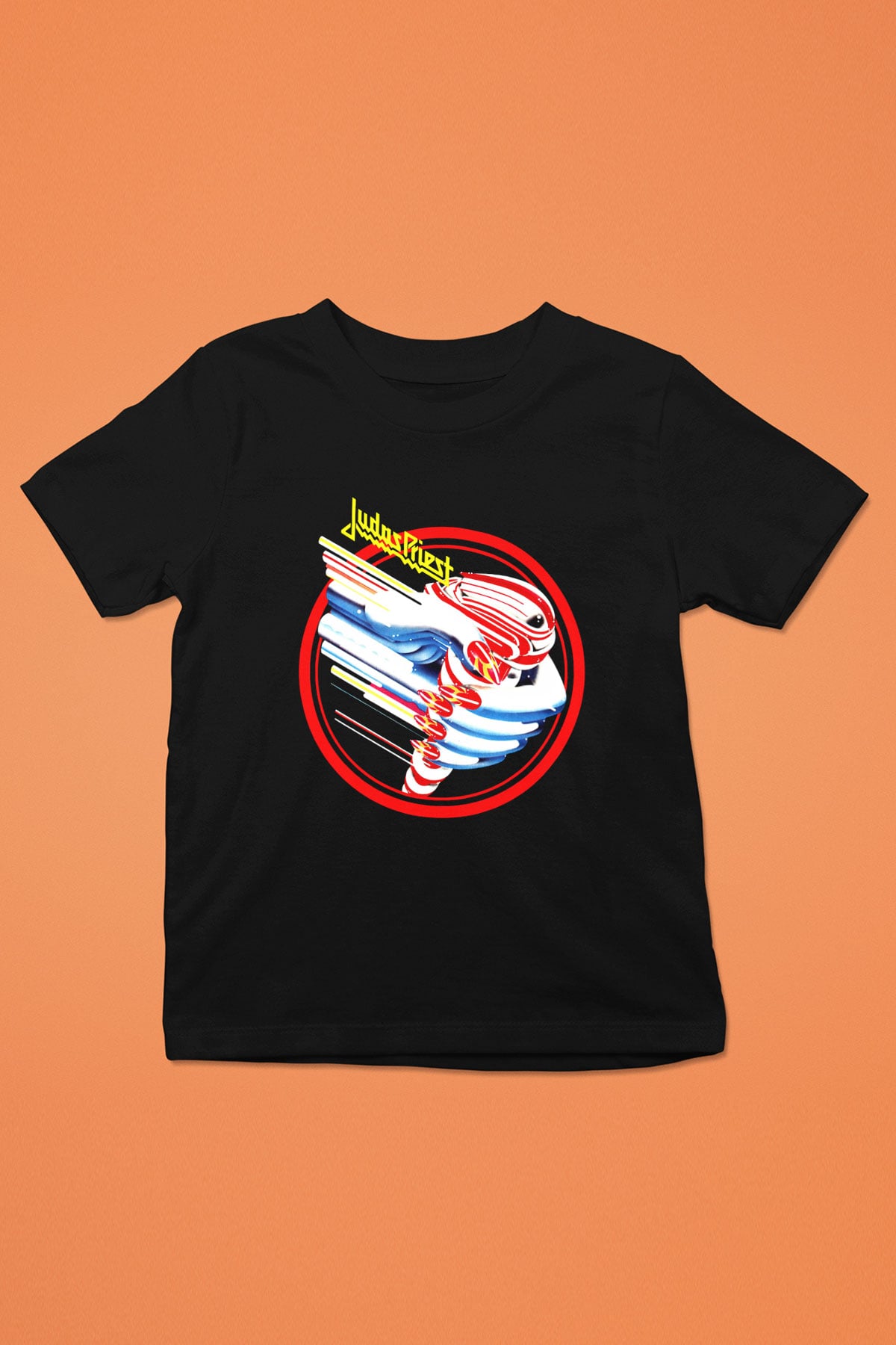 Judas Priest Baskılı Siyah Unisex Çocuk Tişört