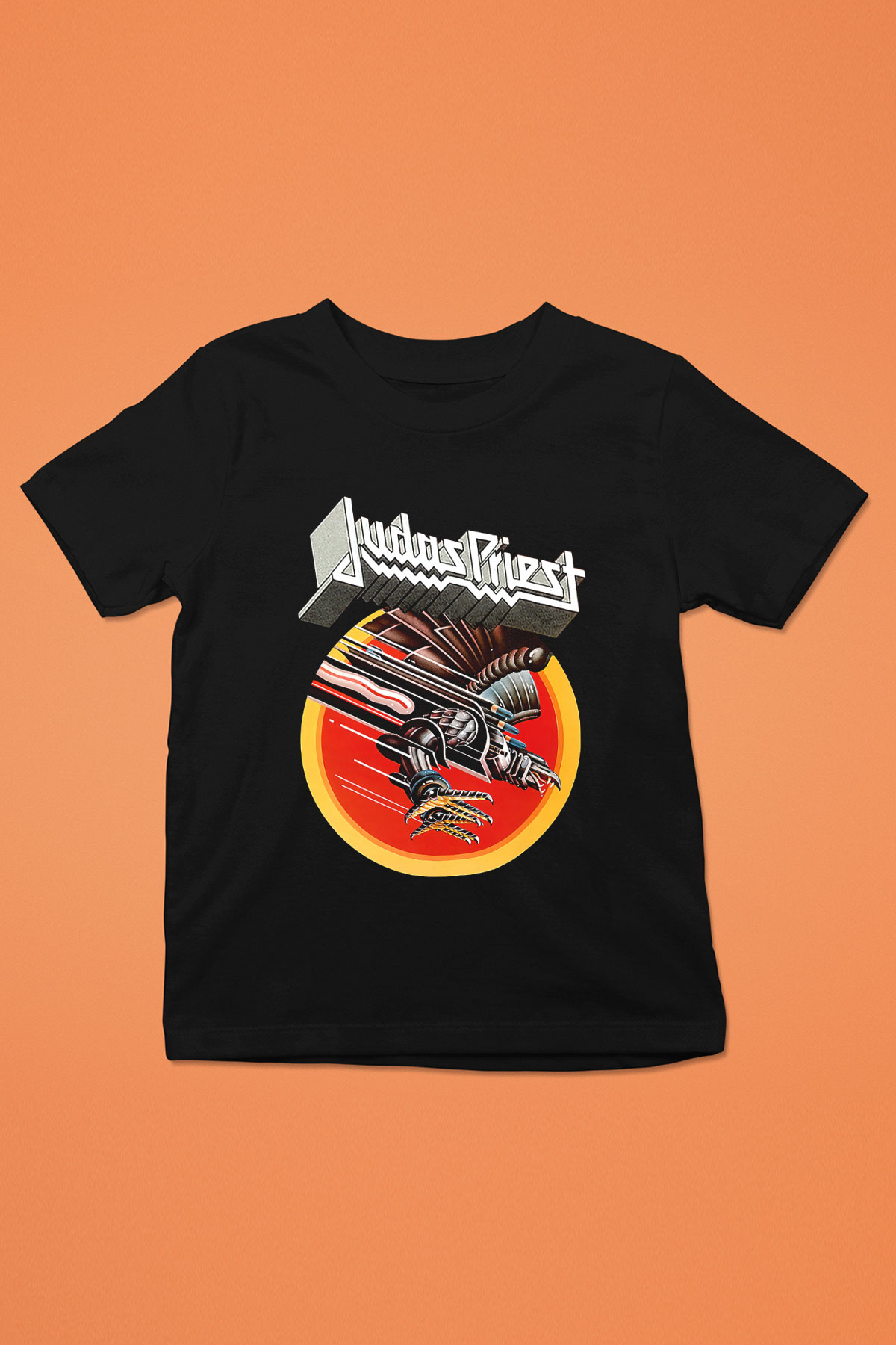 Judas Priest Baskılı Siyah Unisex Çocuk Tişört