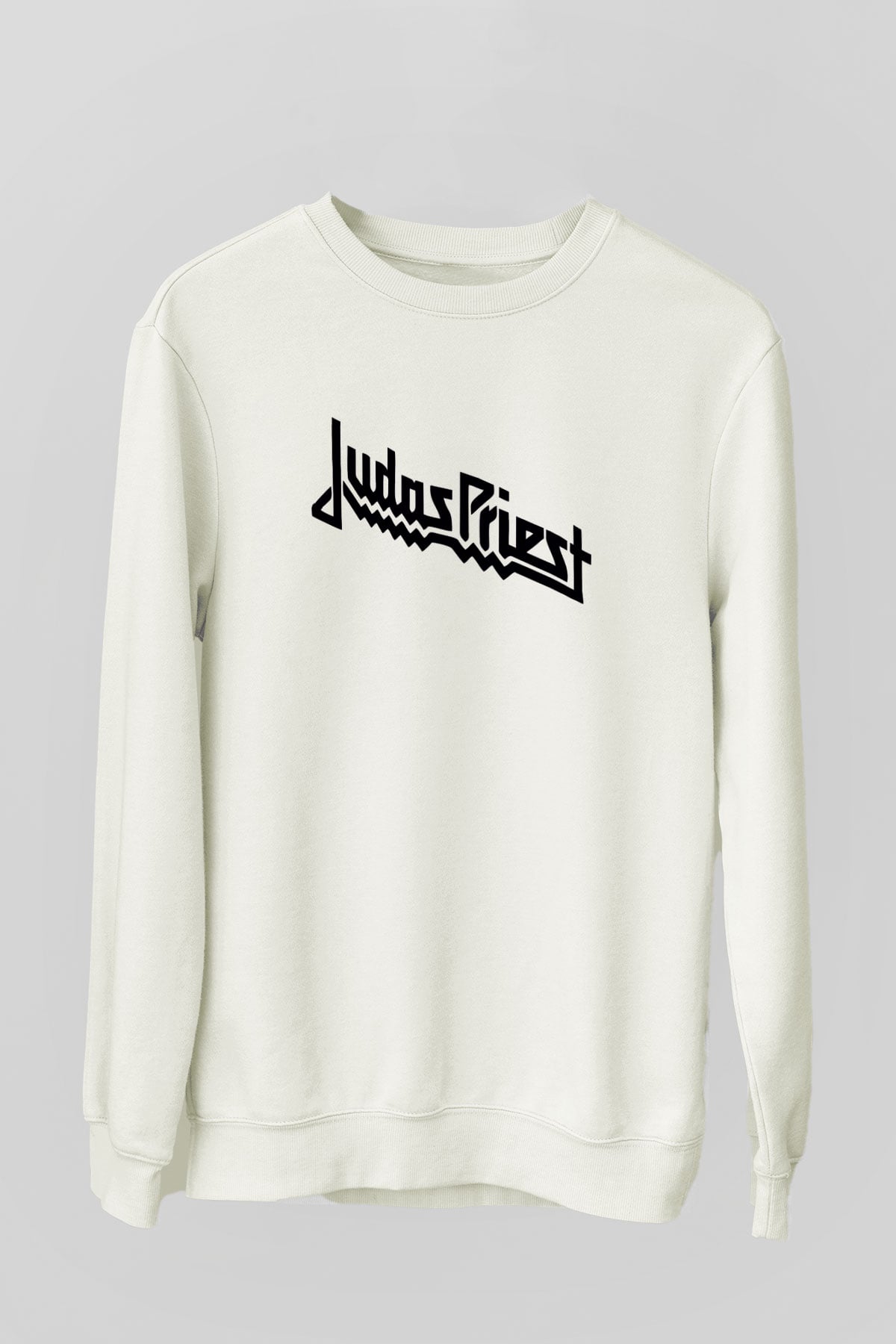 Judas Priest Beyaz Unisex Sweatshirt