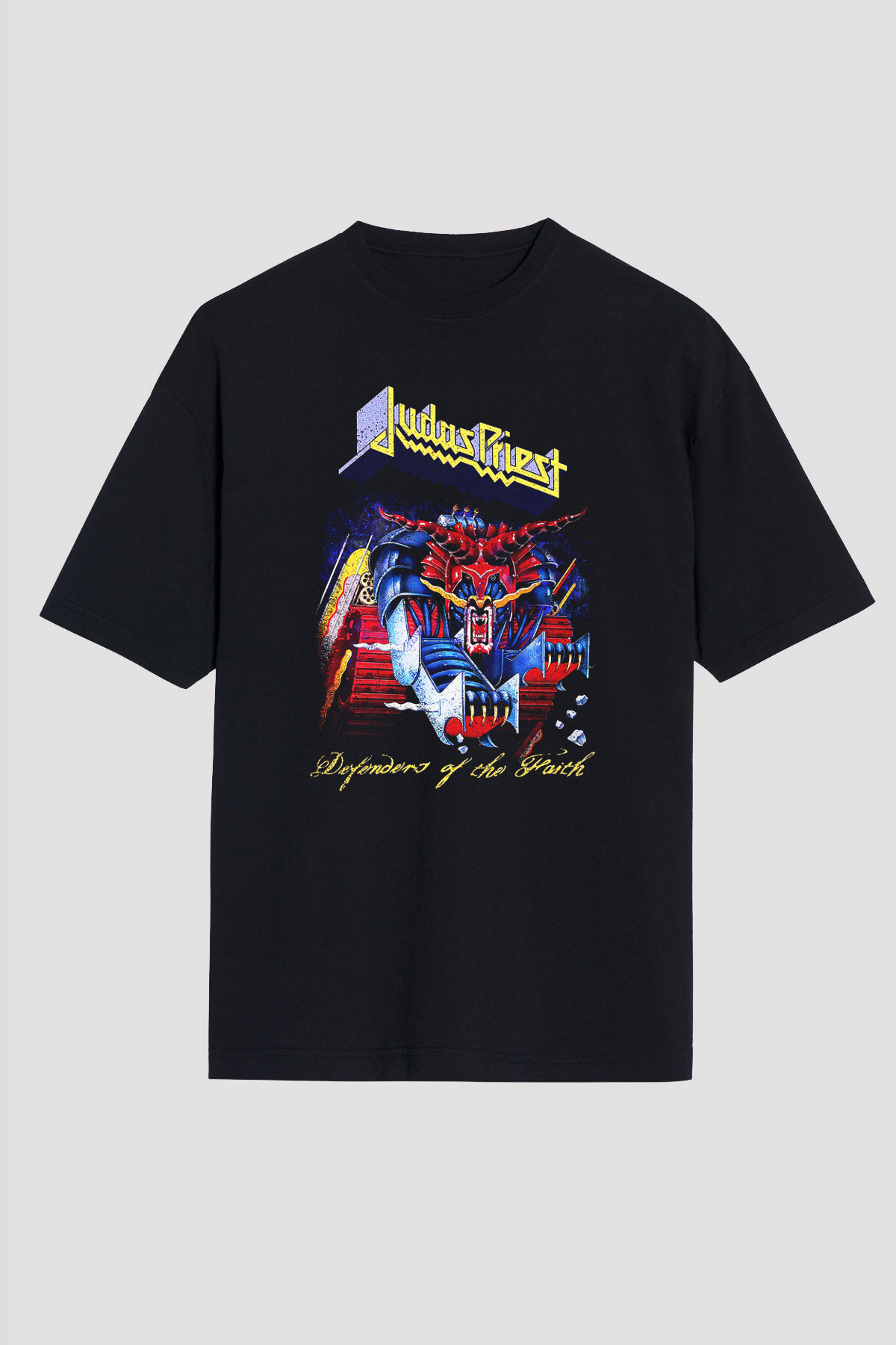Judas Priest Siyah Unisex Oversize Tişört T-Shirt