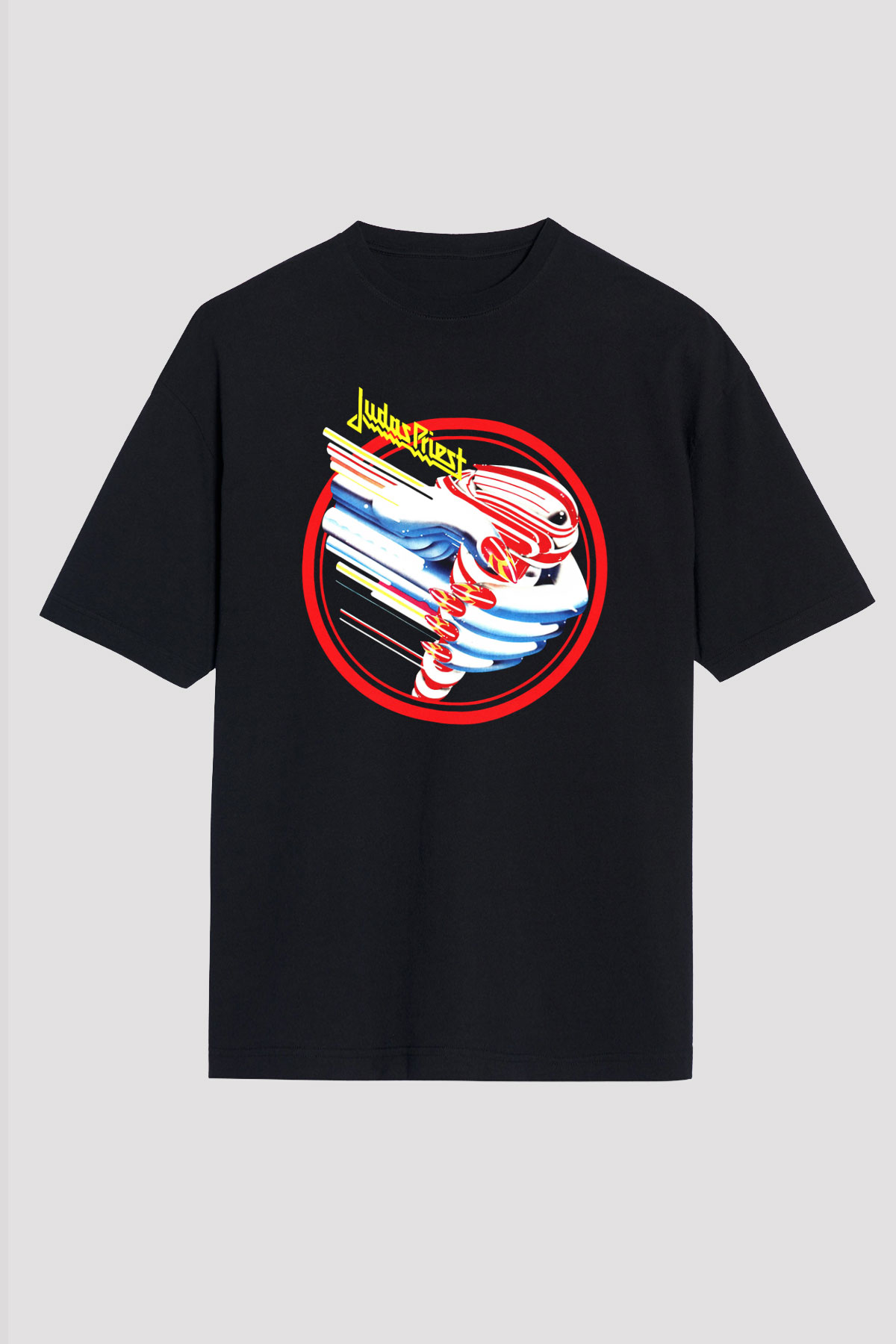 Judas Priest Siyah Unisex Oversize Tişört T-Shirt
