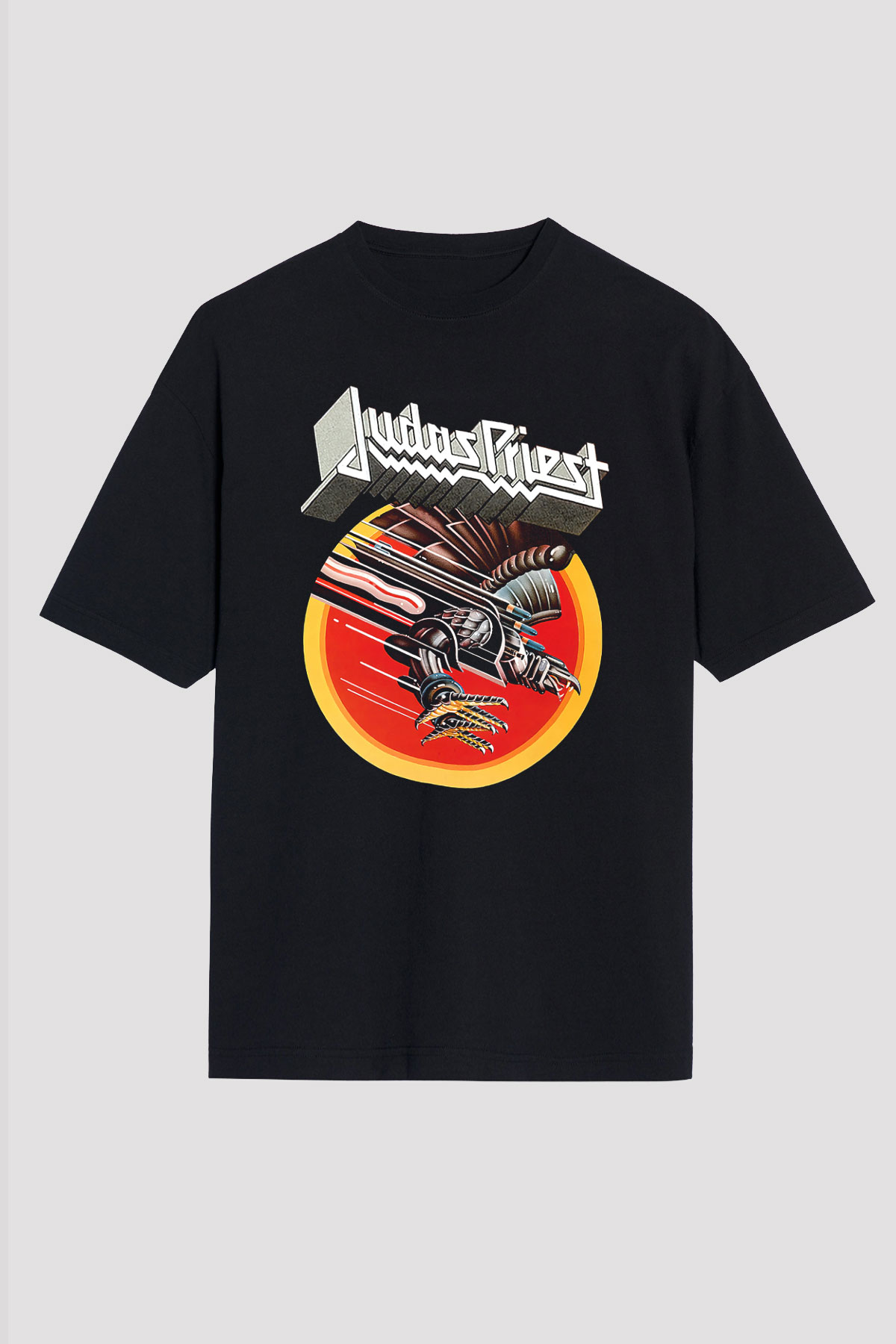Judas Priest Siyah Unisex Oversize Tişört T-Shirt