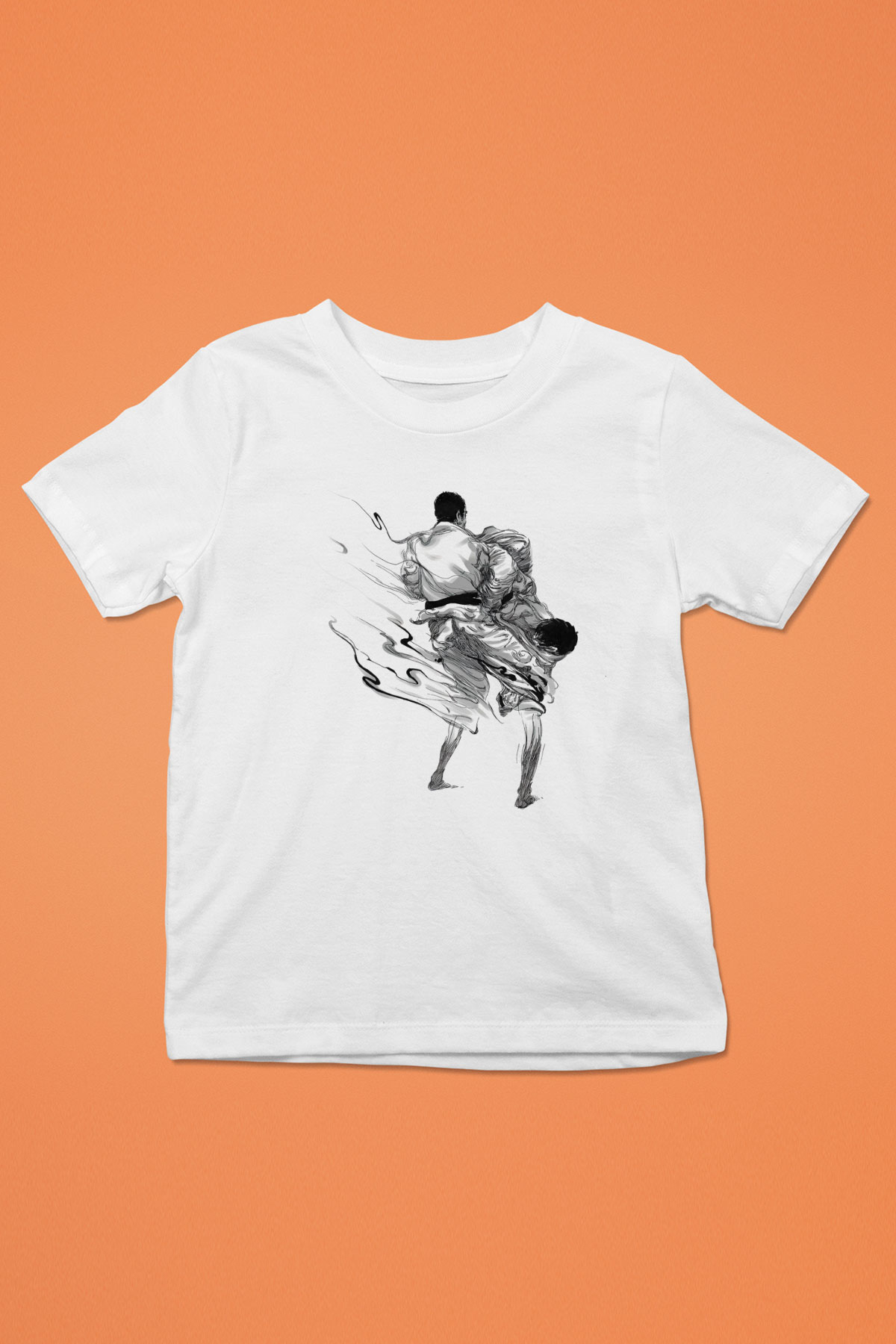 Judo Beyaz Unisex Çocuk Tişört