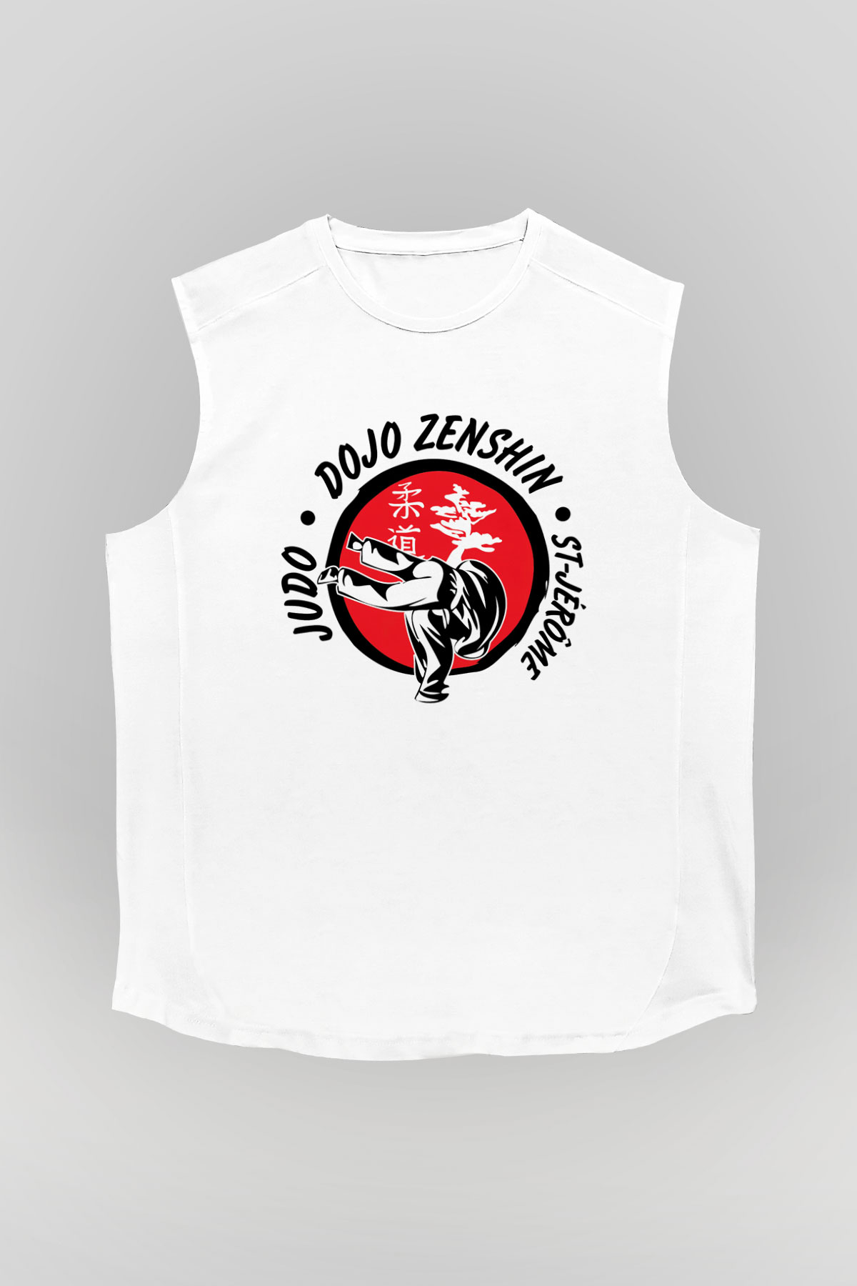 Judo Beyaz Unisex Kolsuz Tişört
