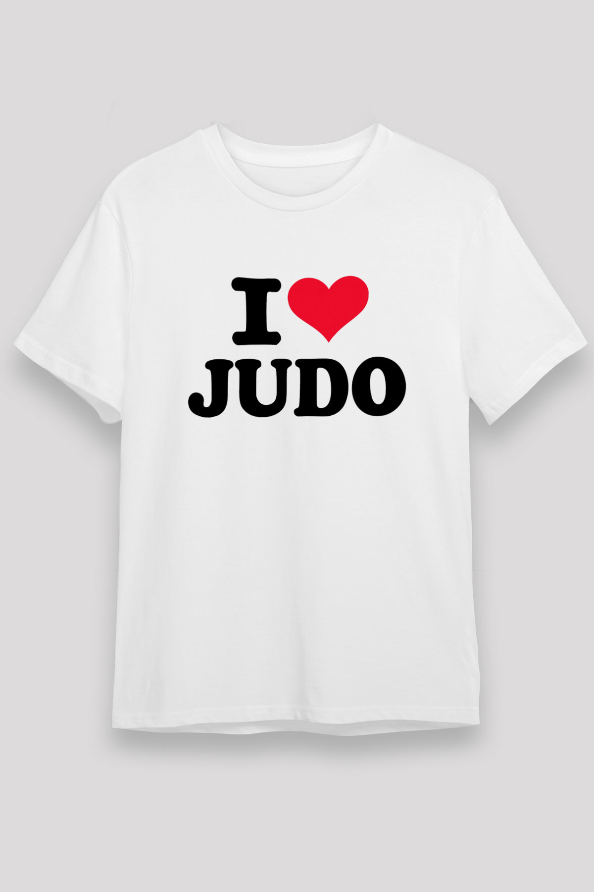 Judo Beyaz Unisex Tişört T-Shirt - TişörtFabrikası