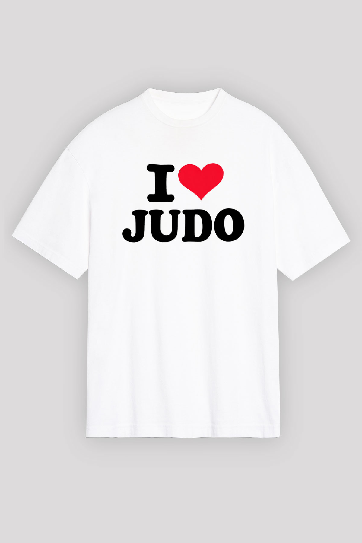 Judo Beyaz Unisex Tişört T-Shirt - TişörtFabrikası