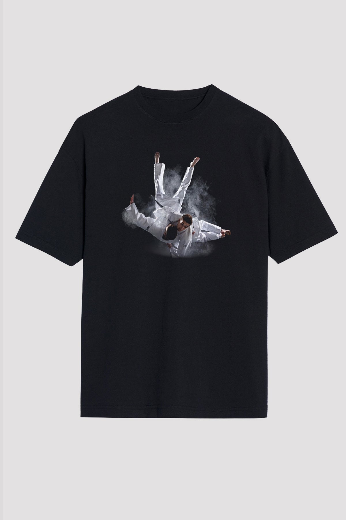 Judo Siyah Unisex Oversize Tişört T-Shirt