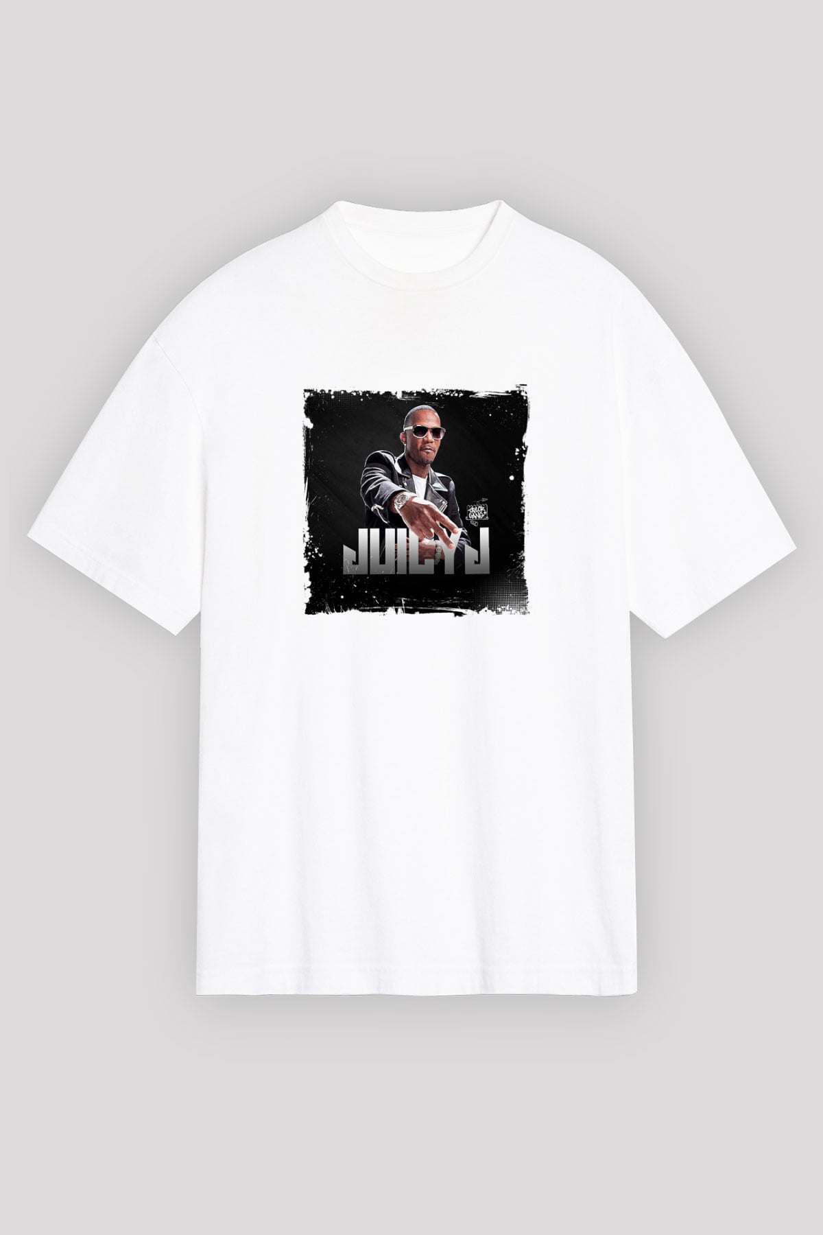 Juicy J Baskılı Unisex Beyaz Tişört