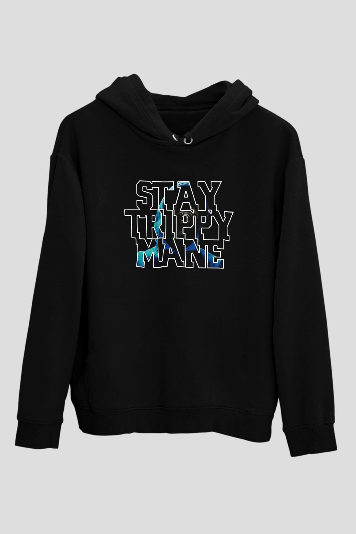 Juicy-J Siyah Unisex Kapüşonlu Sweatshirt