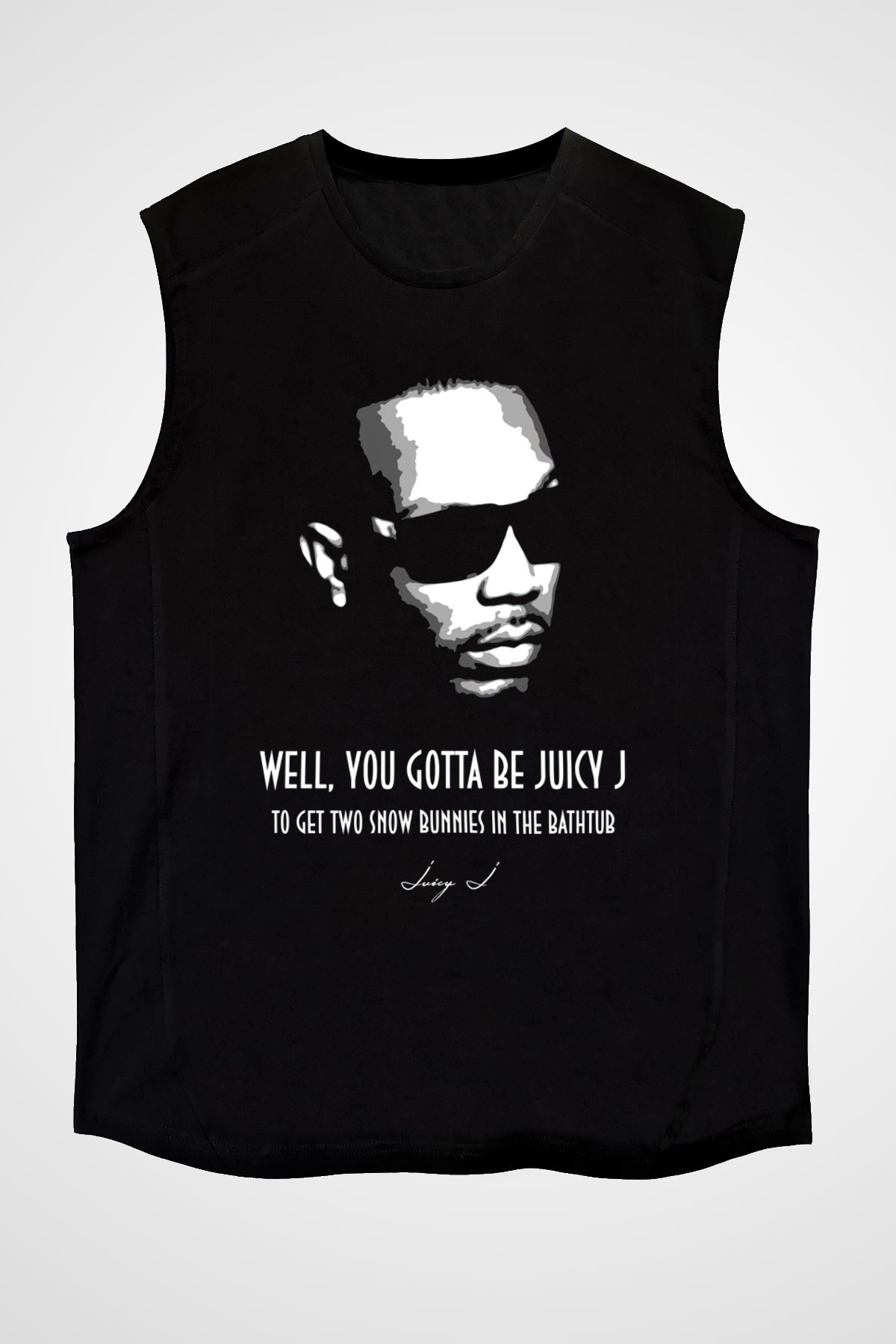 Juicy-J Siyah Unisex Kolsuz Tişört