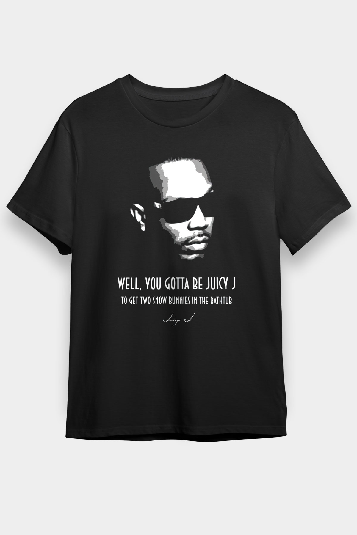 Juicy-J Siyah Unisex Tişört T-Shirt - TişörtFabrikası
