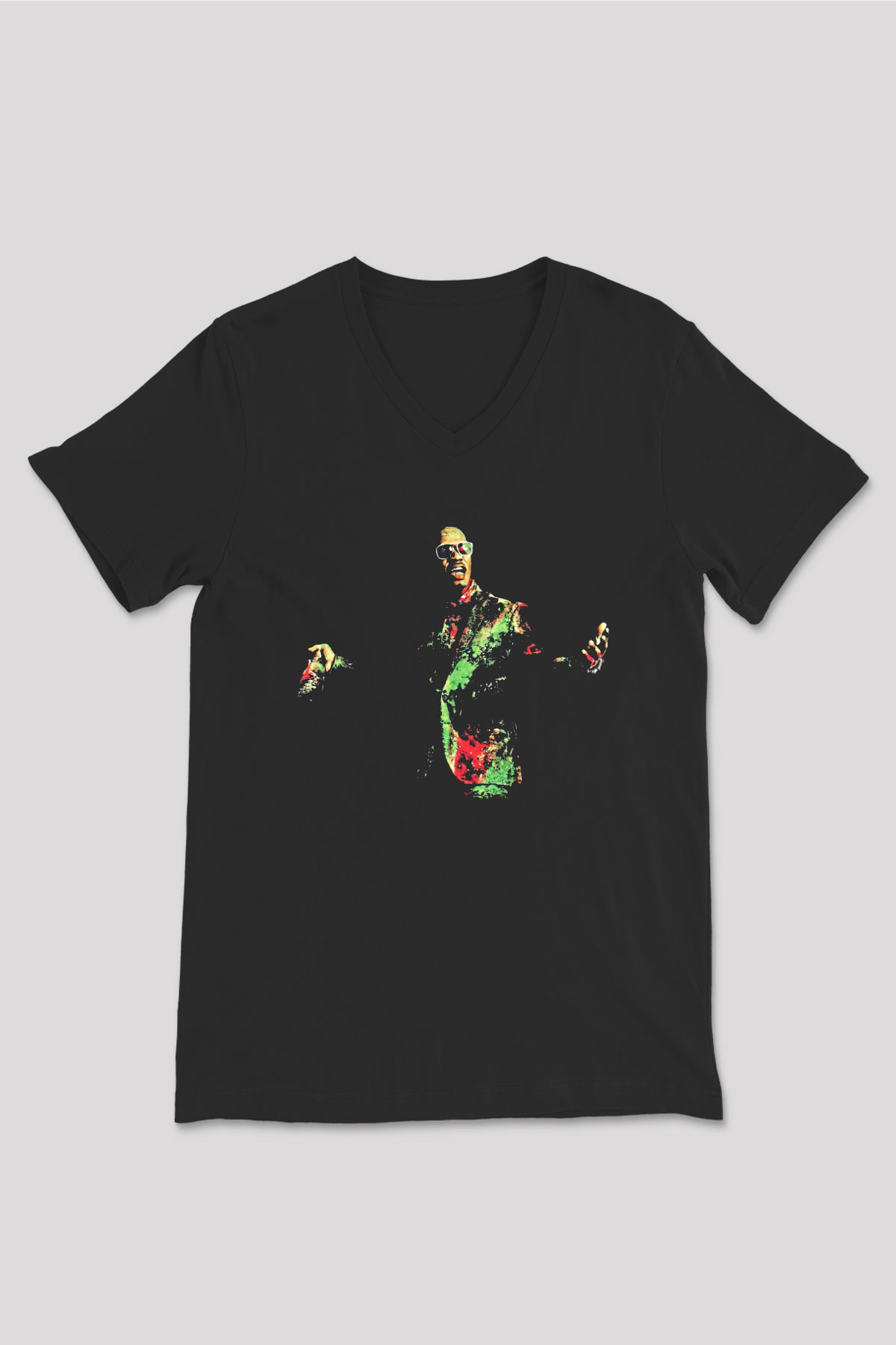 Juicy-J Siyah Unisex V Yaka Tişört