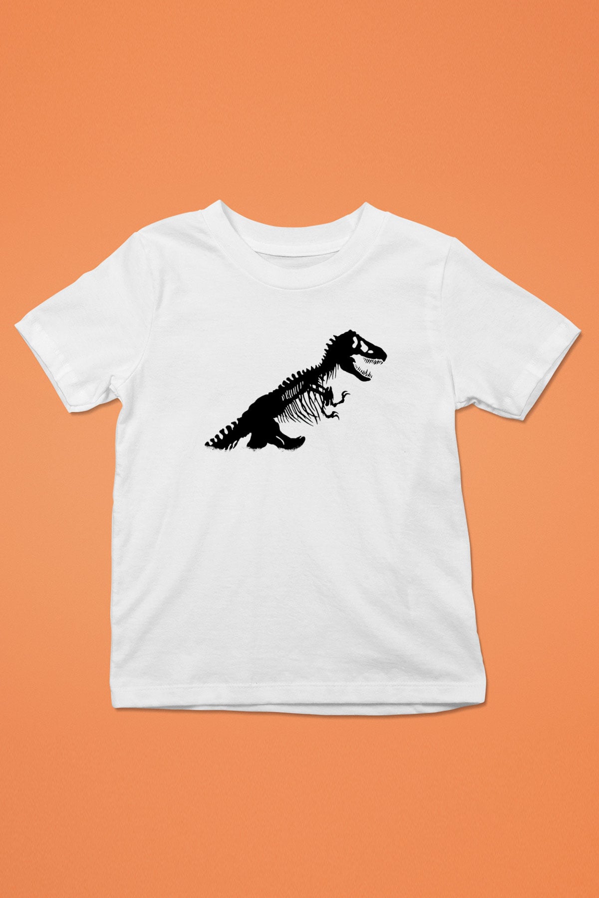 Jurassic Park Baskılı Beyaz Unisex Çocuk Tişört
