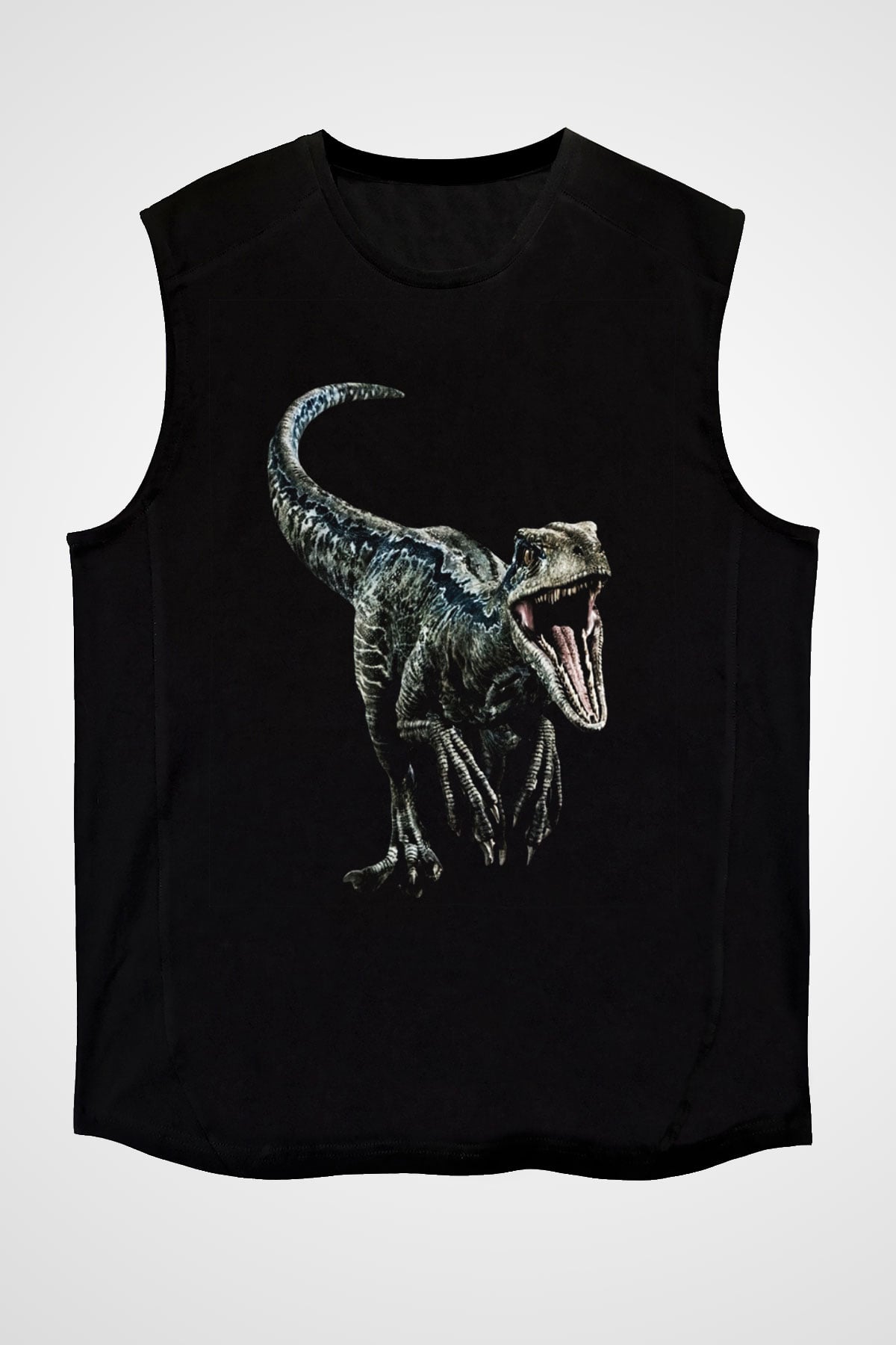 Jurassic Park Siyah Unisex Kolsuz Tişört