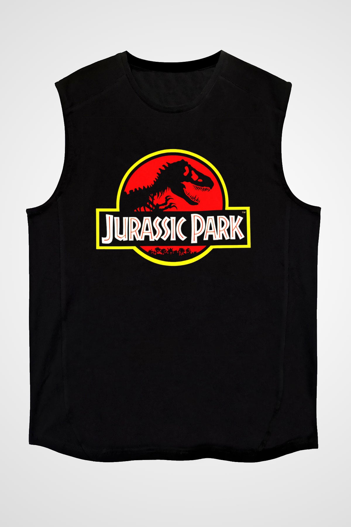Jurassic Park Siyah Unisex Kolsuz Tişört