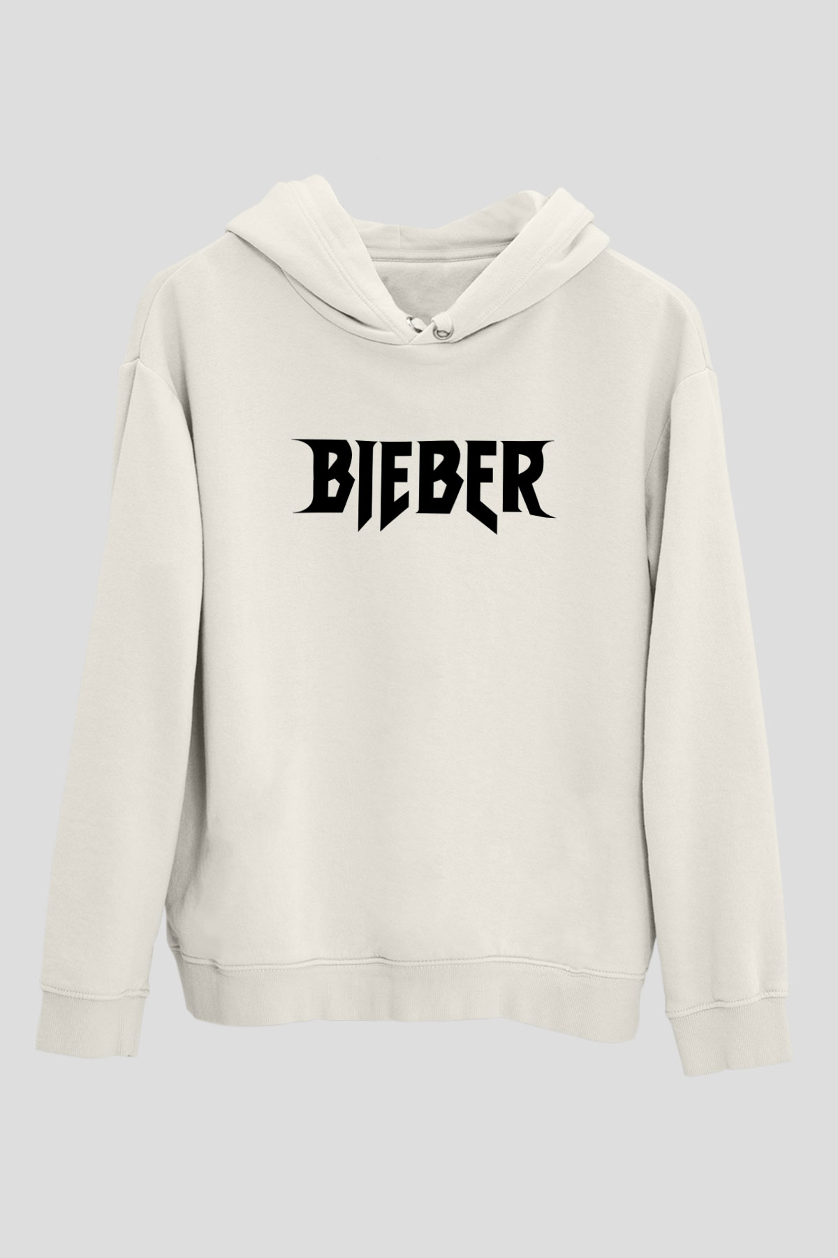 Justin Bieber Beyaz Unisex Kapşonlu Sweatshirt