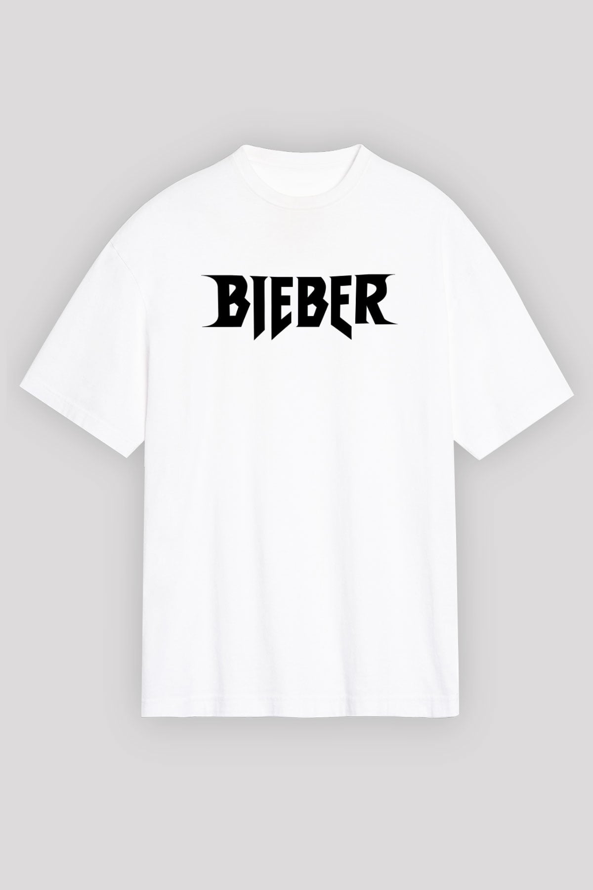 Justin Bieber Beyaz Unisex Oversize Tişört T-Shirt