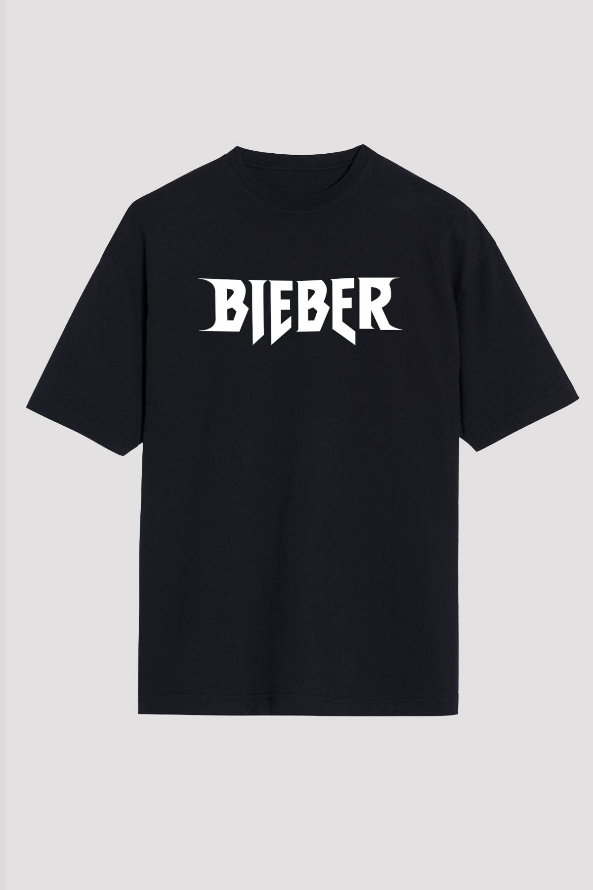 Justin Bieber Siyah Unisex Oversize Tişört T-Shirt