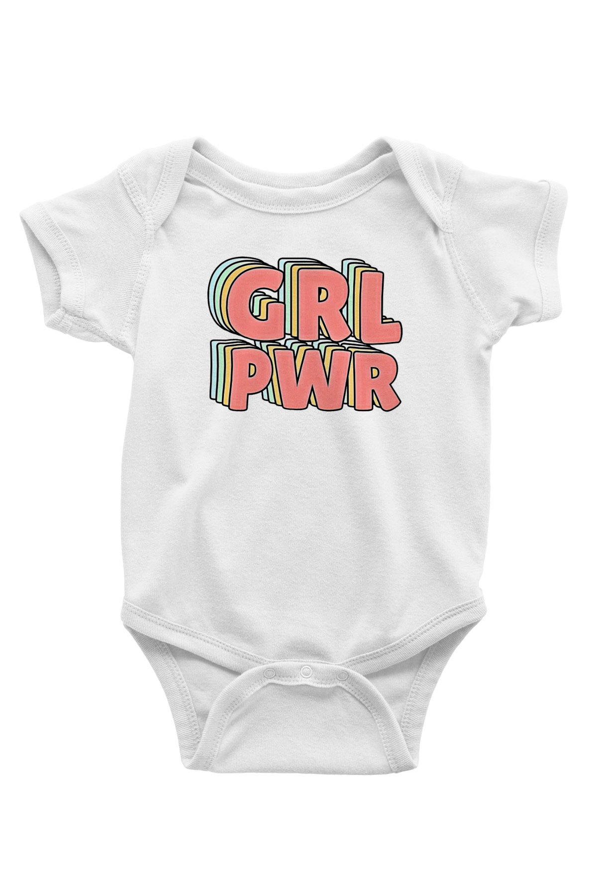Kadınlar Günü Baskılı Beyaz Unisex Bebek Body - Zıbın