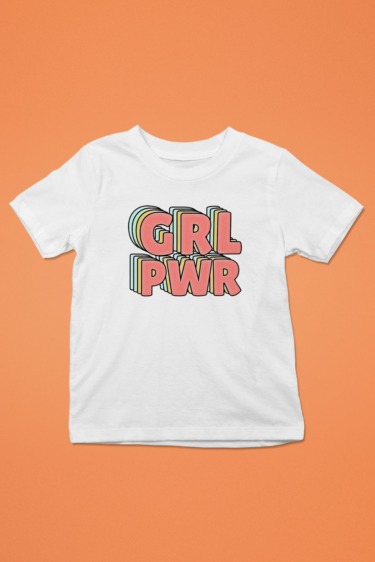 Kadınlar Günü Baskılı Beyaz Unisex Beyaz Çocuk Tişört - Tshirt