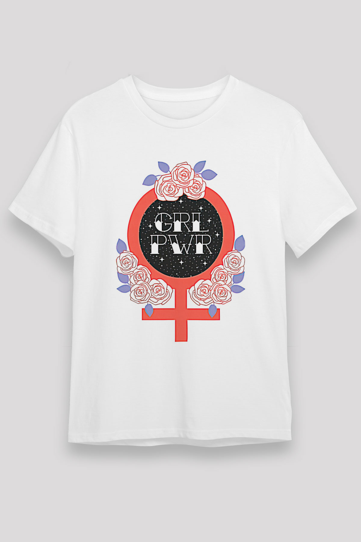 Kadınlar Günü Baskılı Unisex Beyaz Tişört - Tshirt