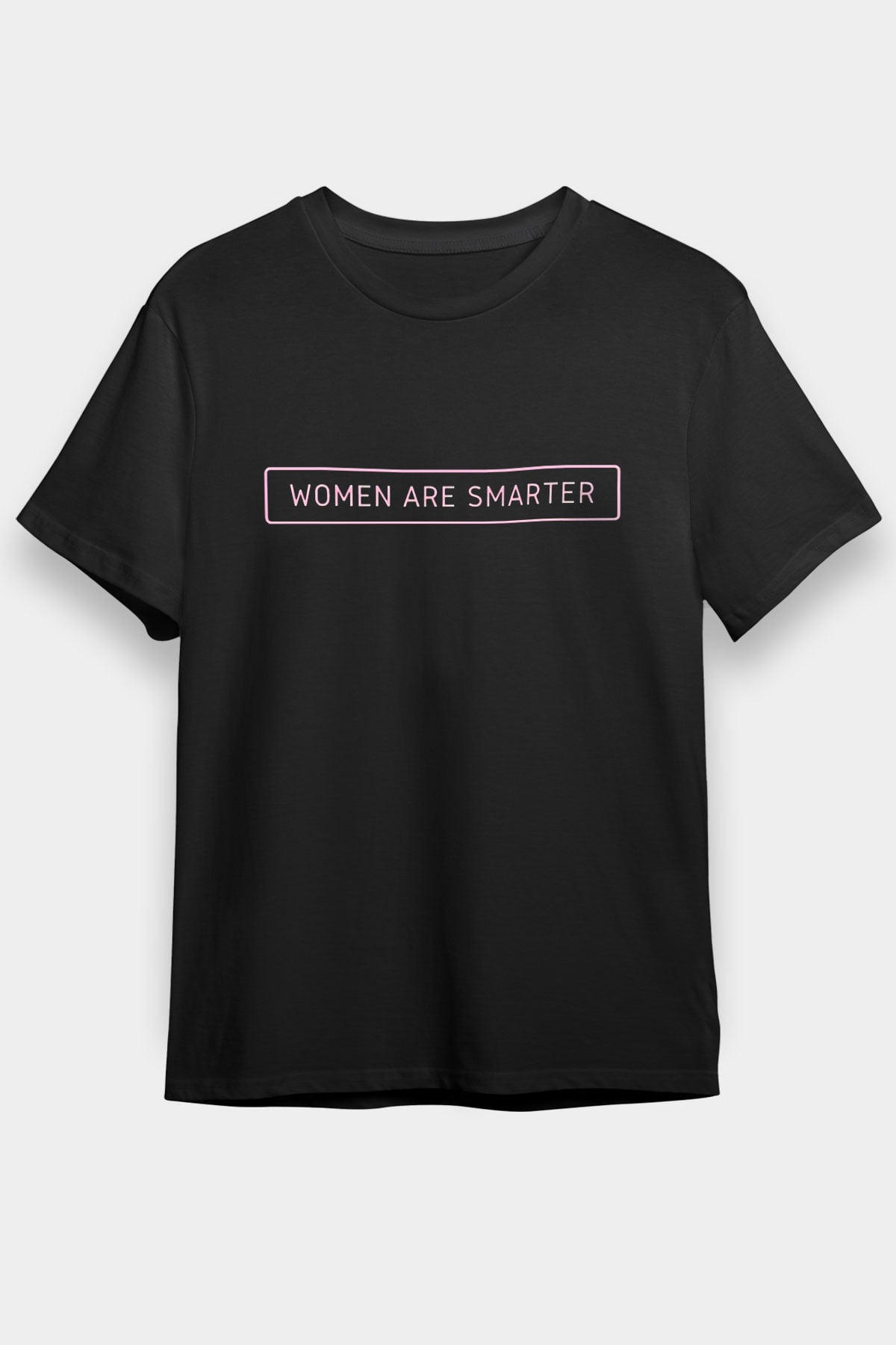 Kadınlar Günü Baskılı Unisex Siyah Tişört - Tshirt