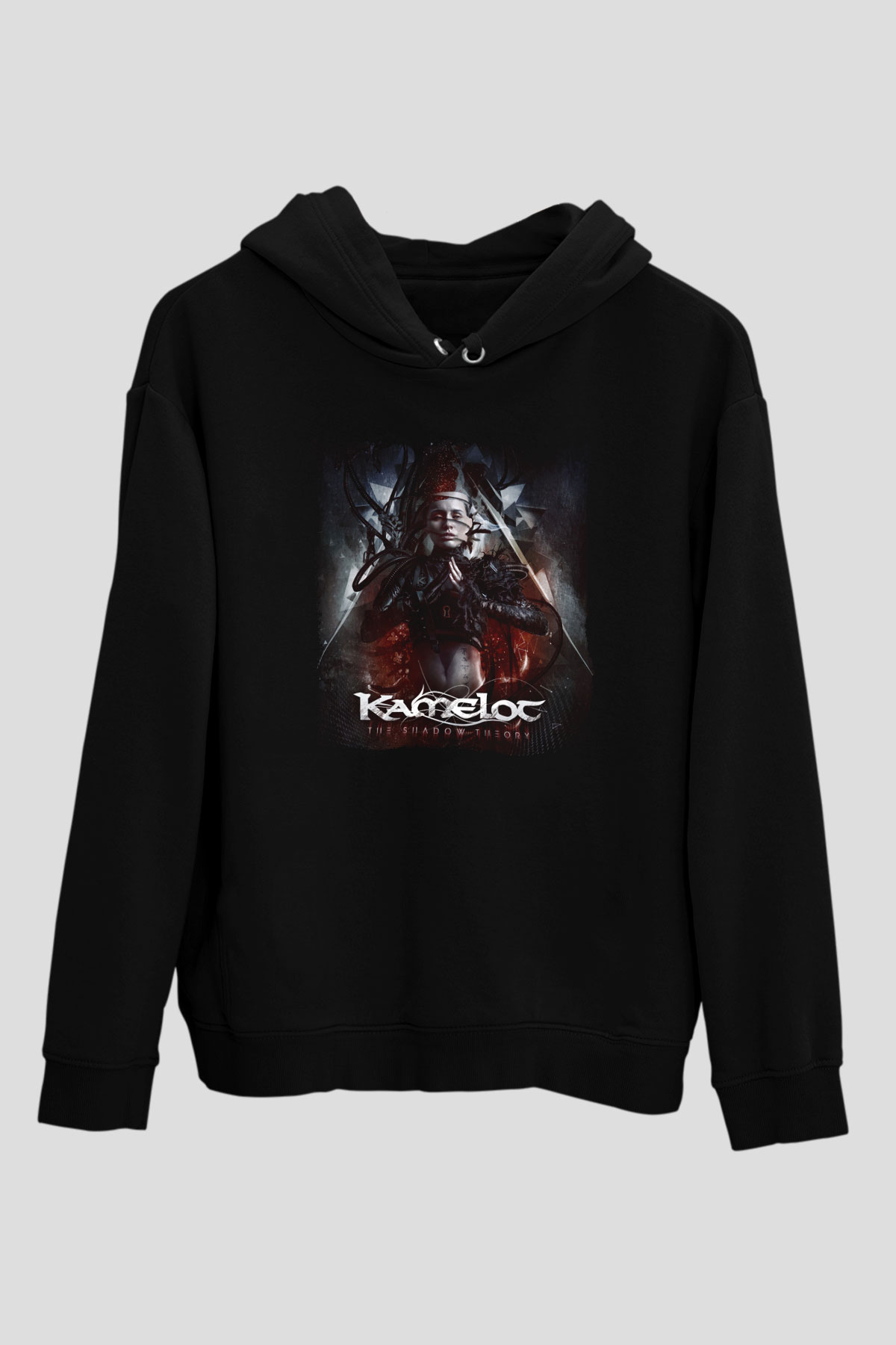 Kamelot Siyah Unisex Kapüşonlu Sweatshirt