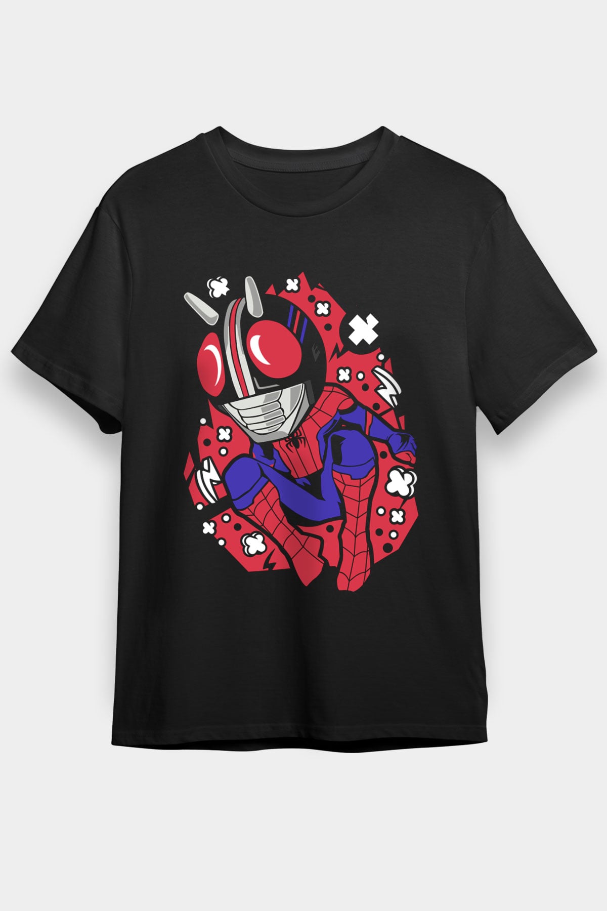 Kamen Spider Baskılı Siyah Unisex Tişört