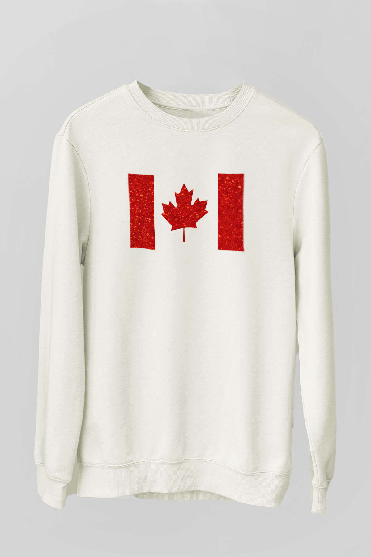 Kanada Beyaz Unisex Sweatshirt