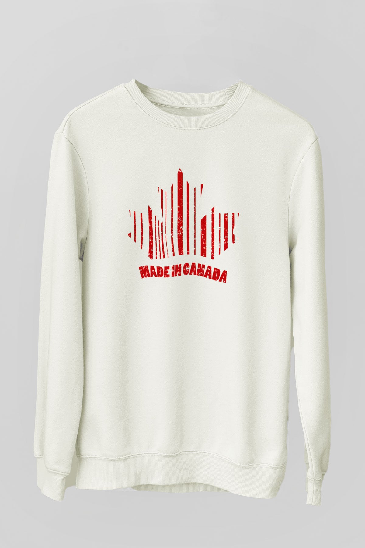 Kanada Beyaz Unisex Sweatshirt