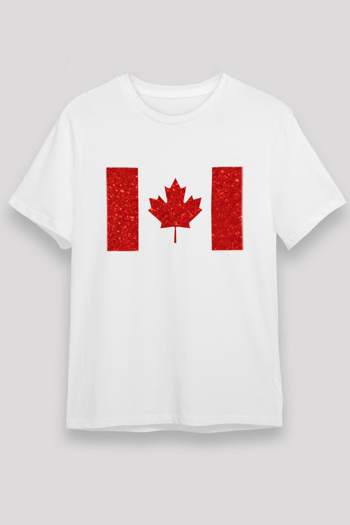 Kanada Beyaz Unisex Tişört T-Shirt - TişörtFabrikası