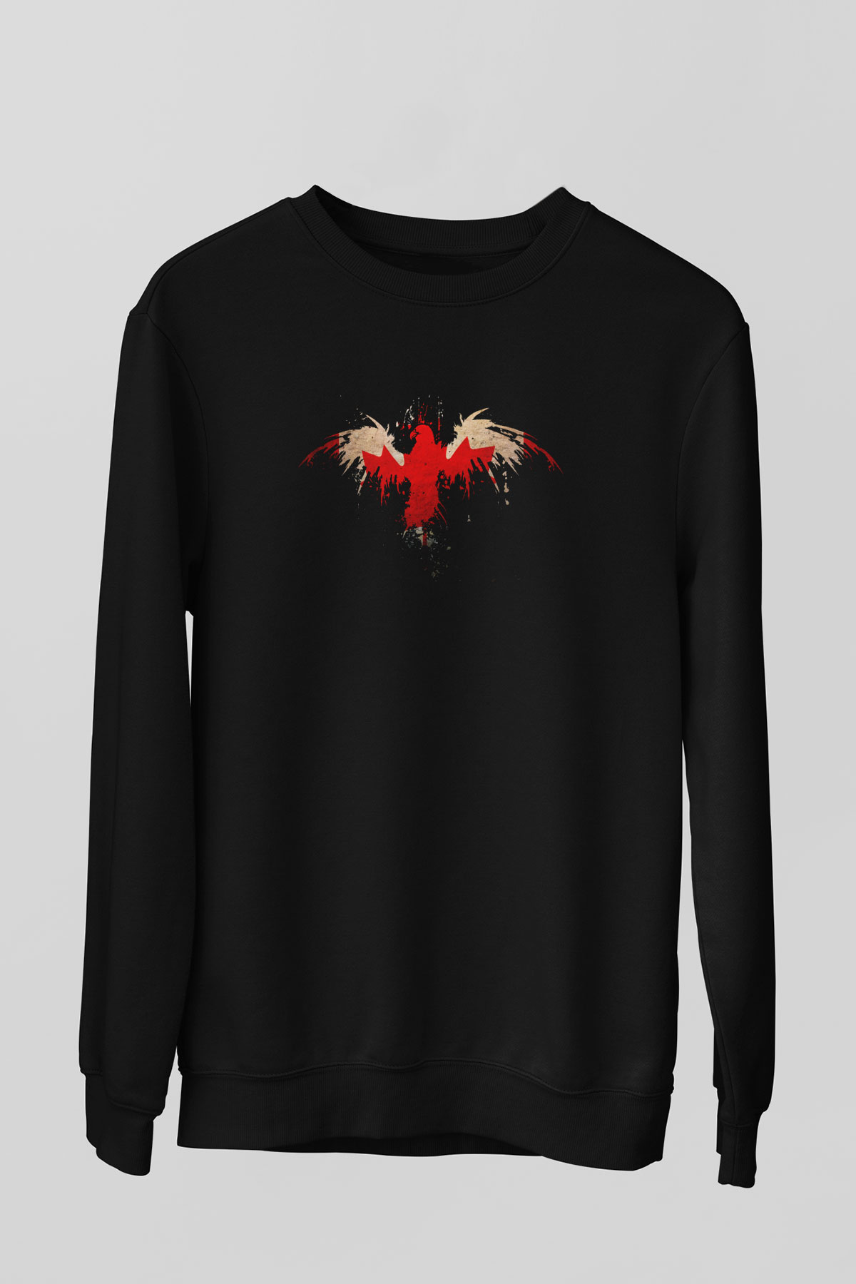 Kanada Siyah Unisex Sweatshirt