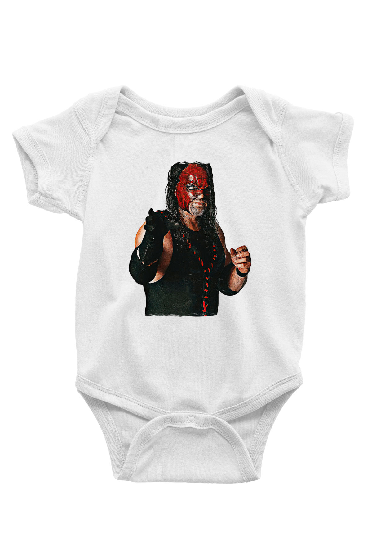 Kane Baskılı Beyaz Unisex Bebek Body - Zıbın