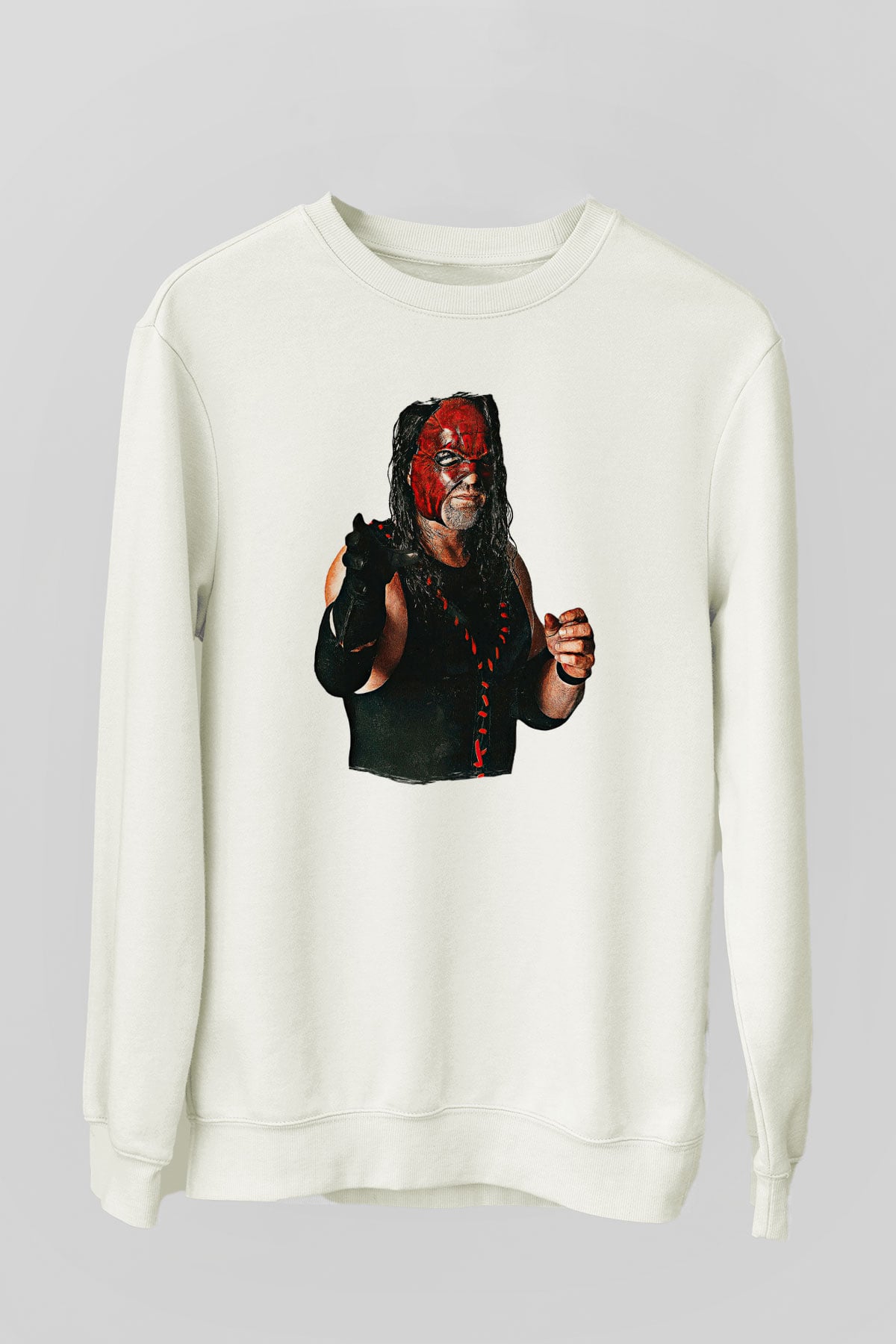 Kane Baskılı Beyaz Unisex Sweatshirt