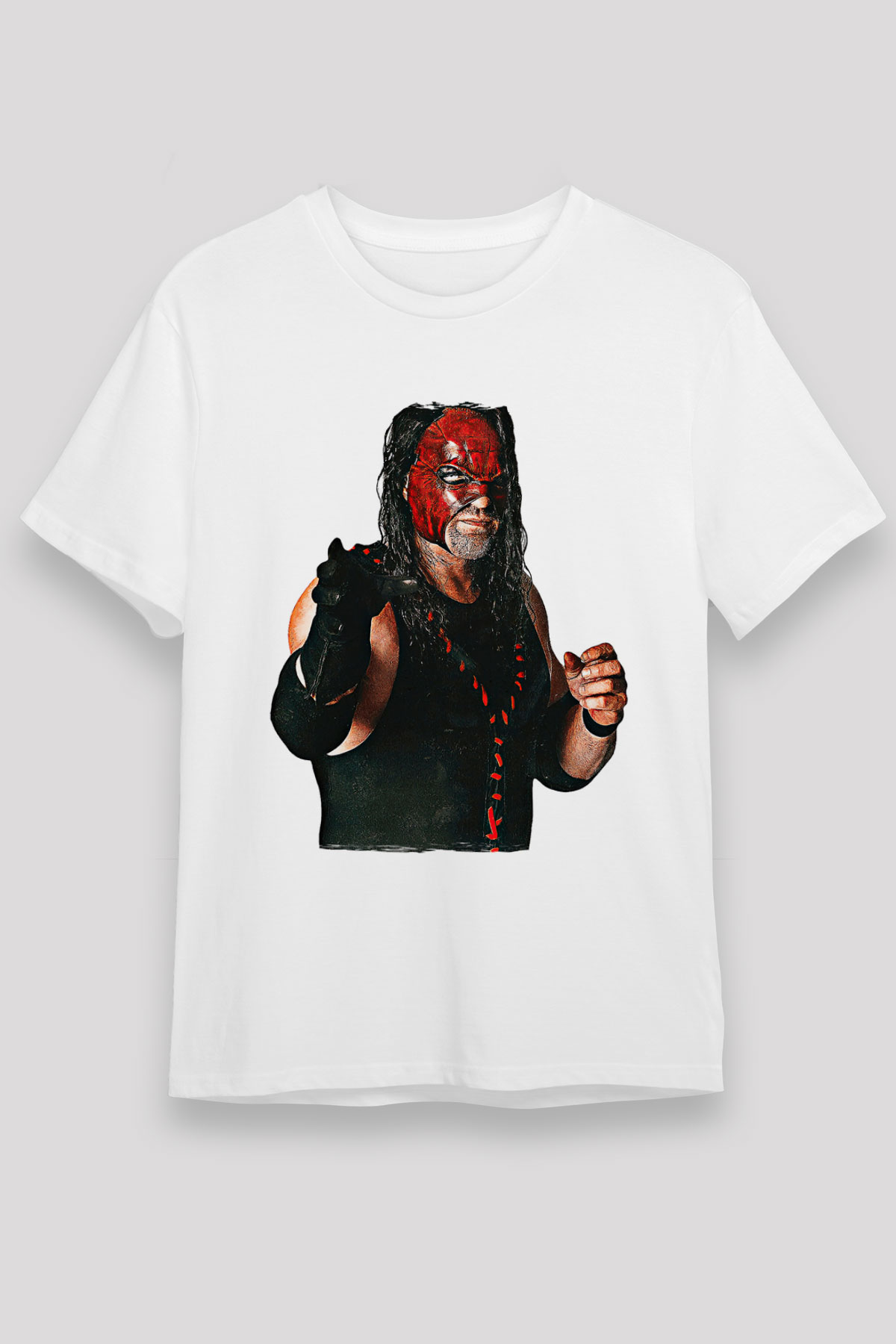 Kane Unisex Baskılı Beyaz Tişört - Tshirt