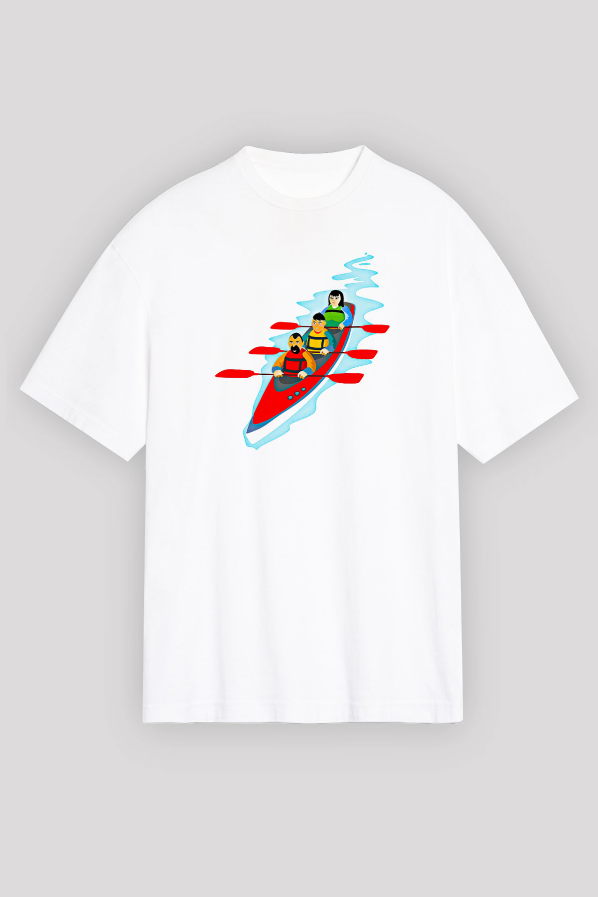 Kano Baskılı Unisex Beyaz Oversize Tişört - Tshirt