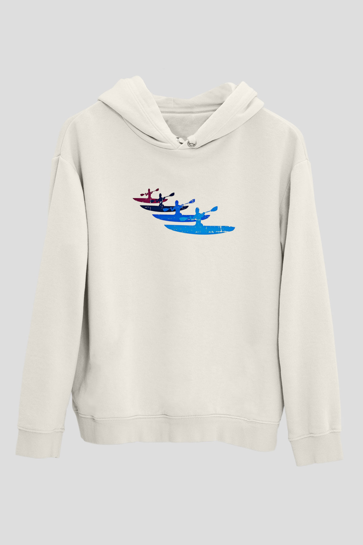 Kano Baskılı Unisex Ekru Hoodie