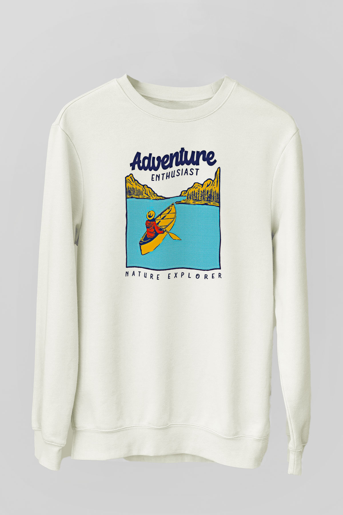 Kano Baskılı Unisex Ekru Sweatshirt