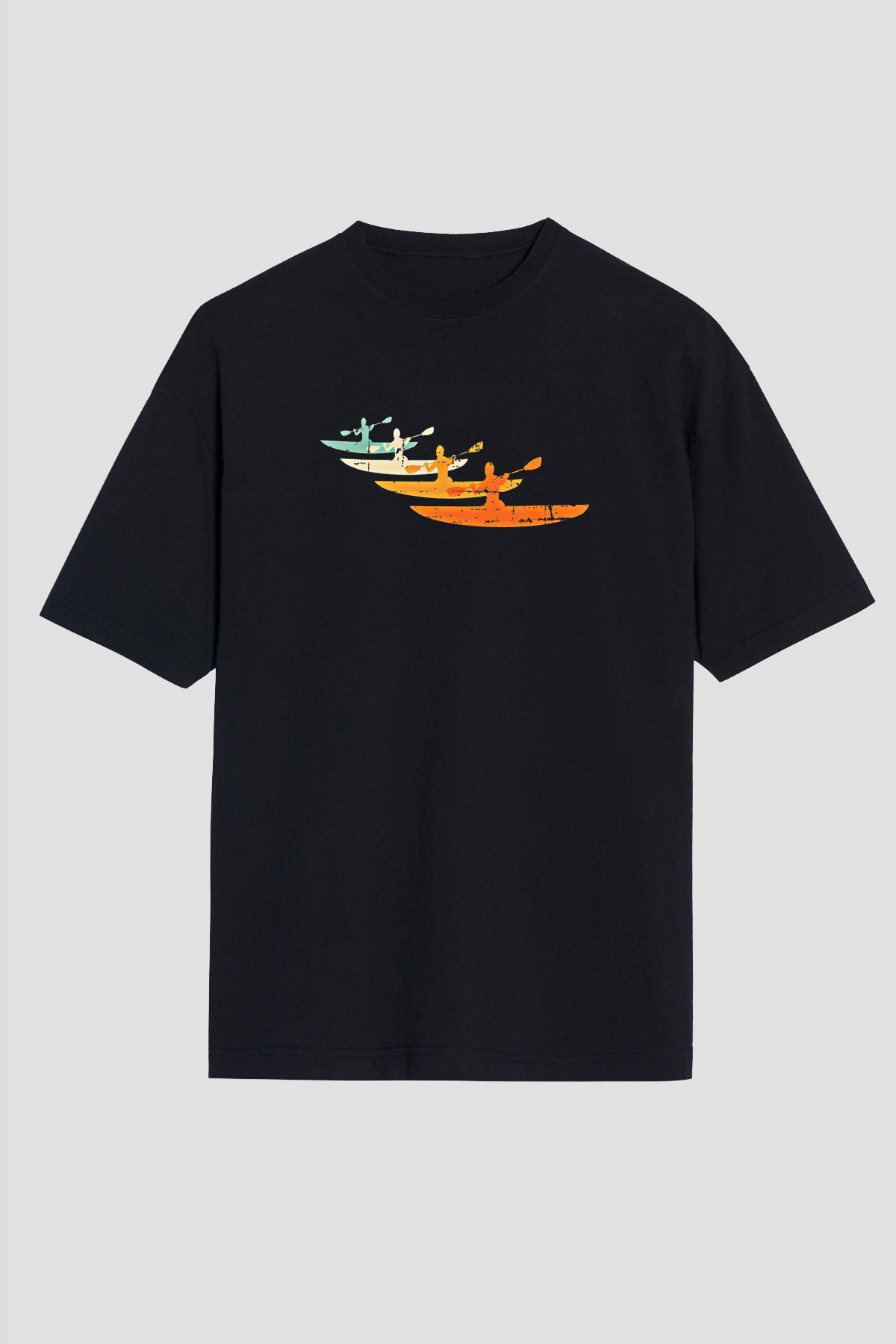 Kano Baskılı Unisex Siyah Oversize Tişört